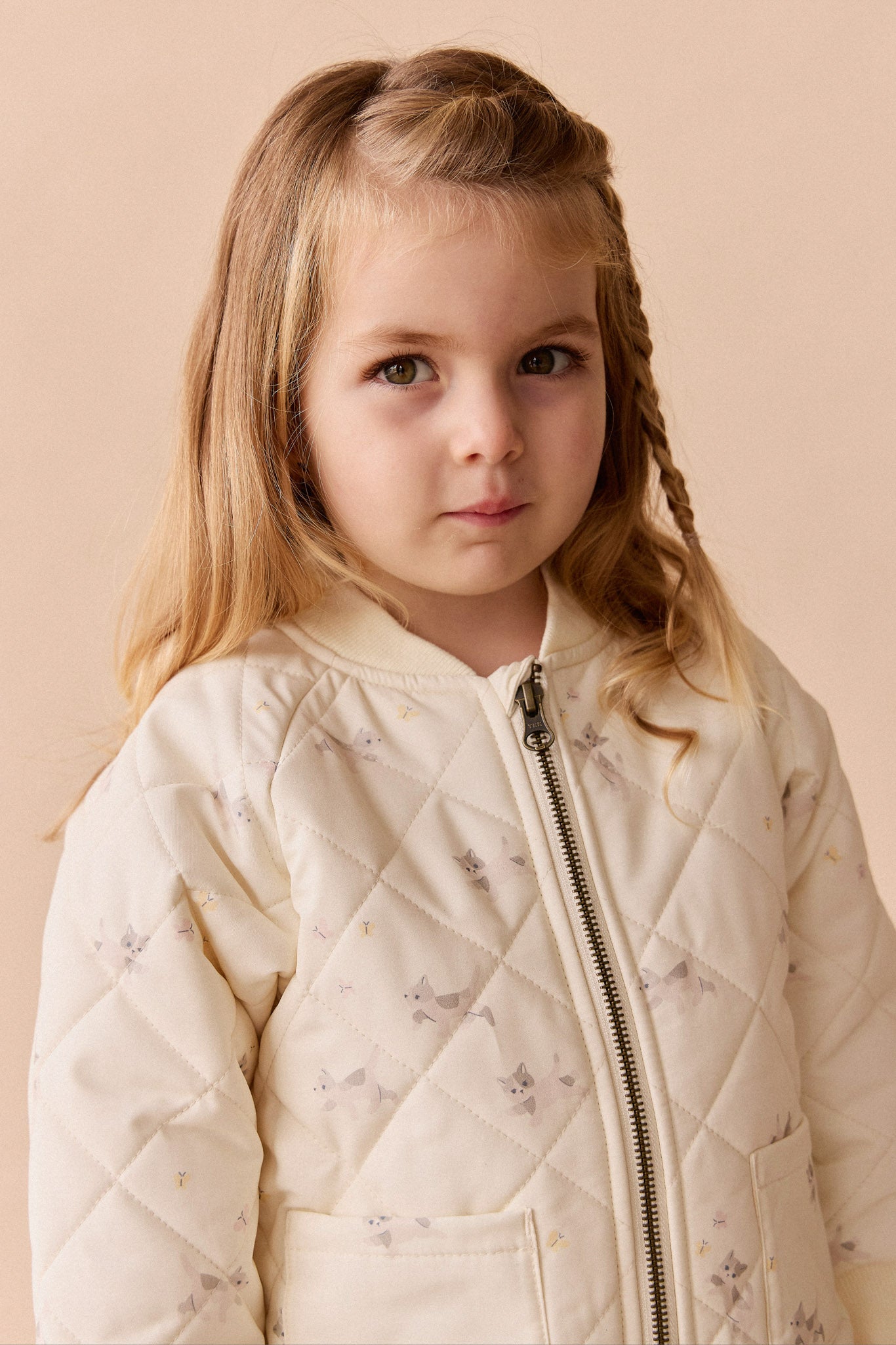 Cammy Jacket - Playful Kitten Whisper White