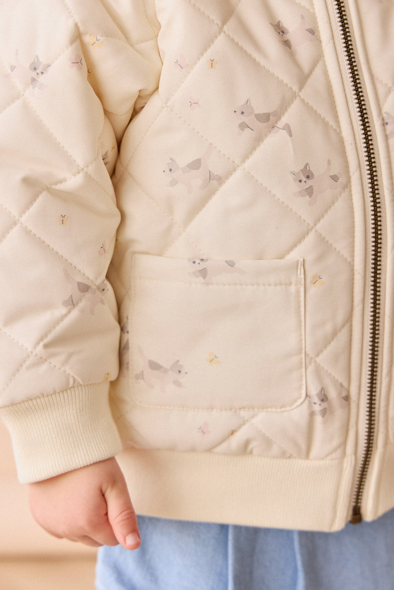 Cammy Jacket - Playful Kitten Whisper White