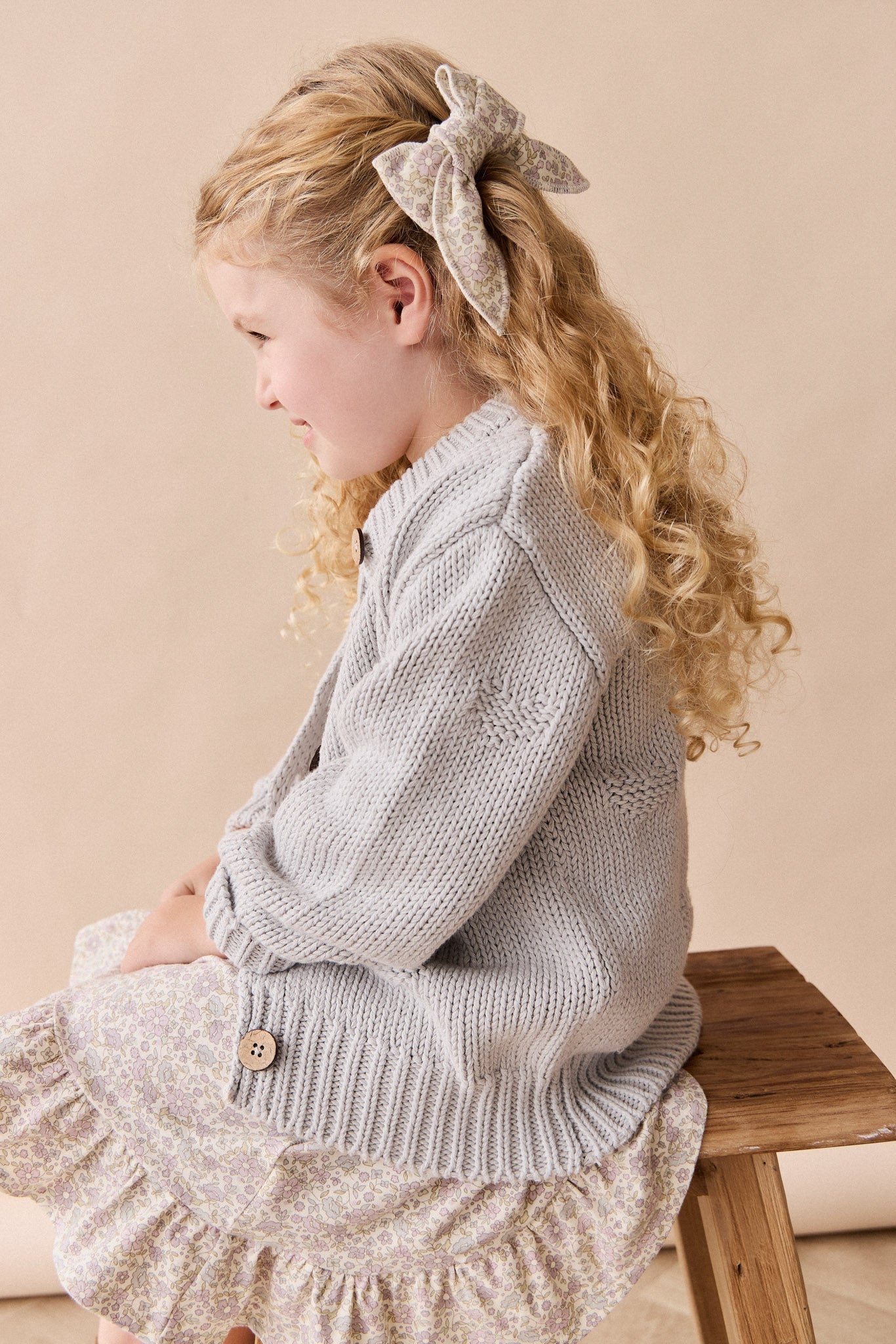 Organic Cotton Bow - Amelia Pastel