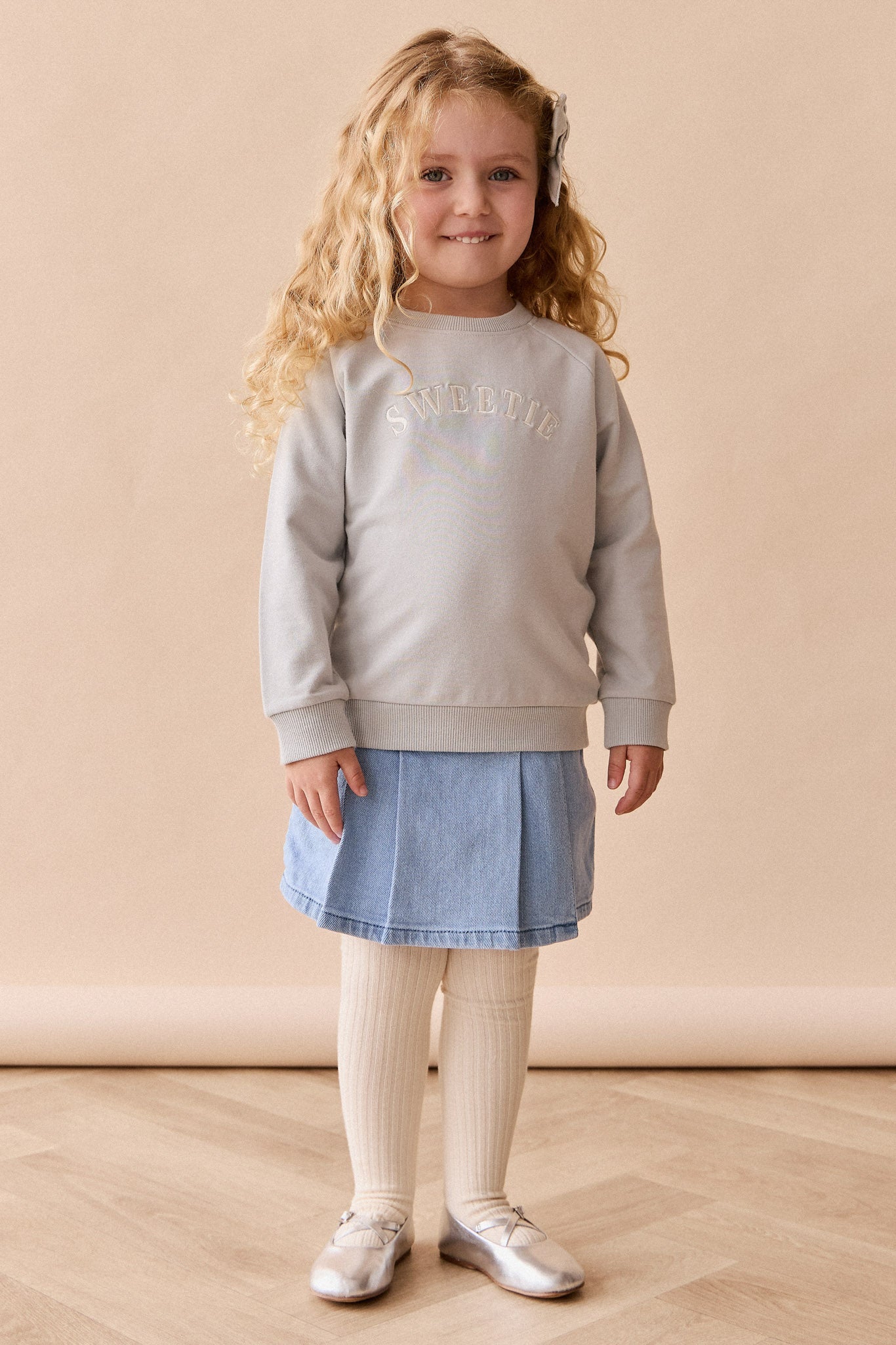 Organic Cotton Mimi Sweatshirt - Dawn Blue Sweetie
