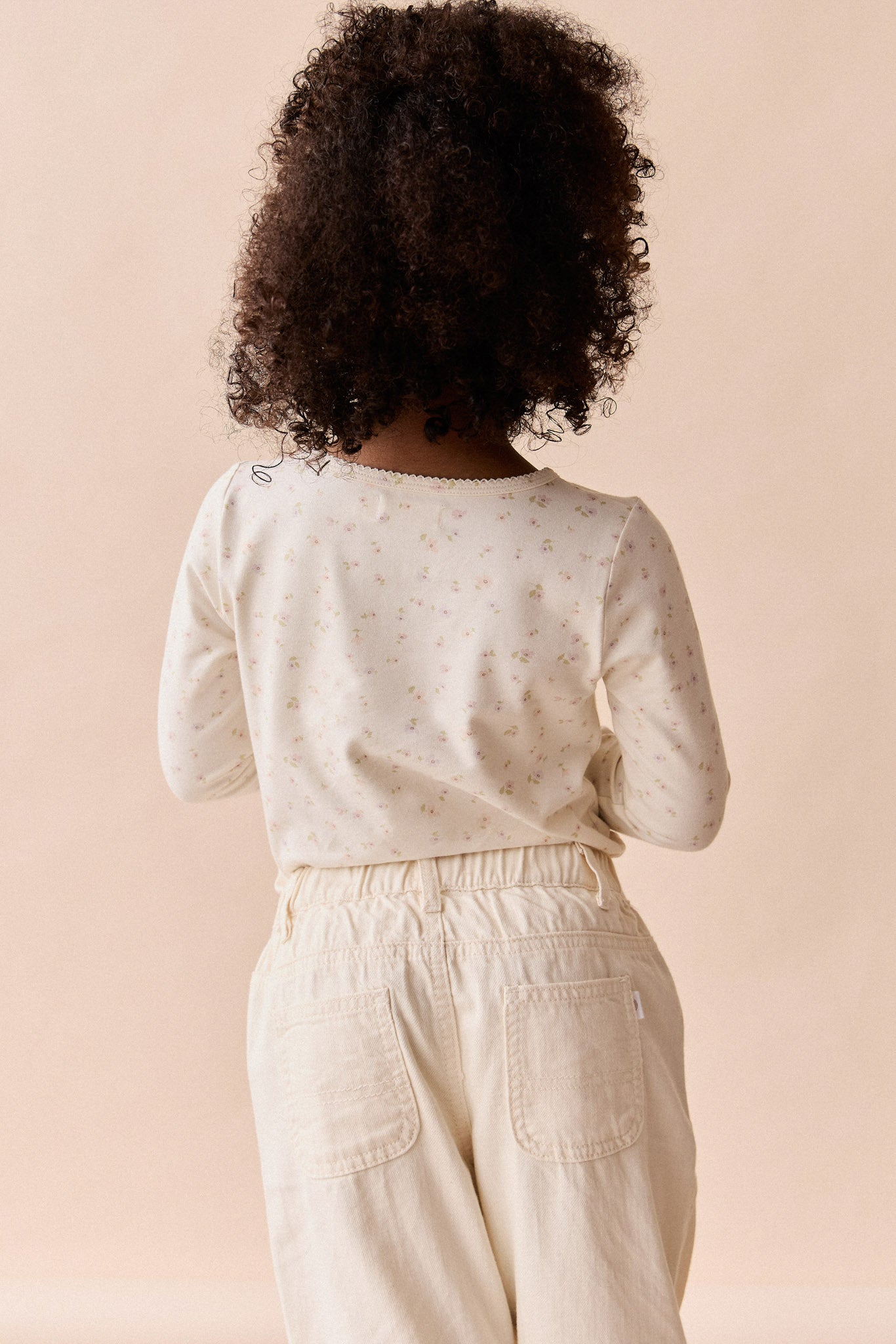 Organic Cotton Long Sleeve Top - Briella Whisper