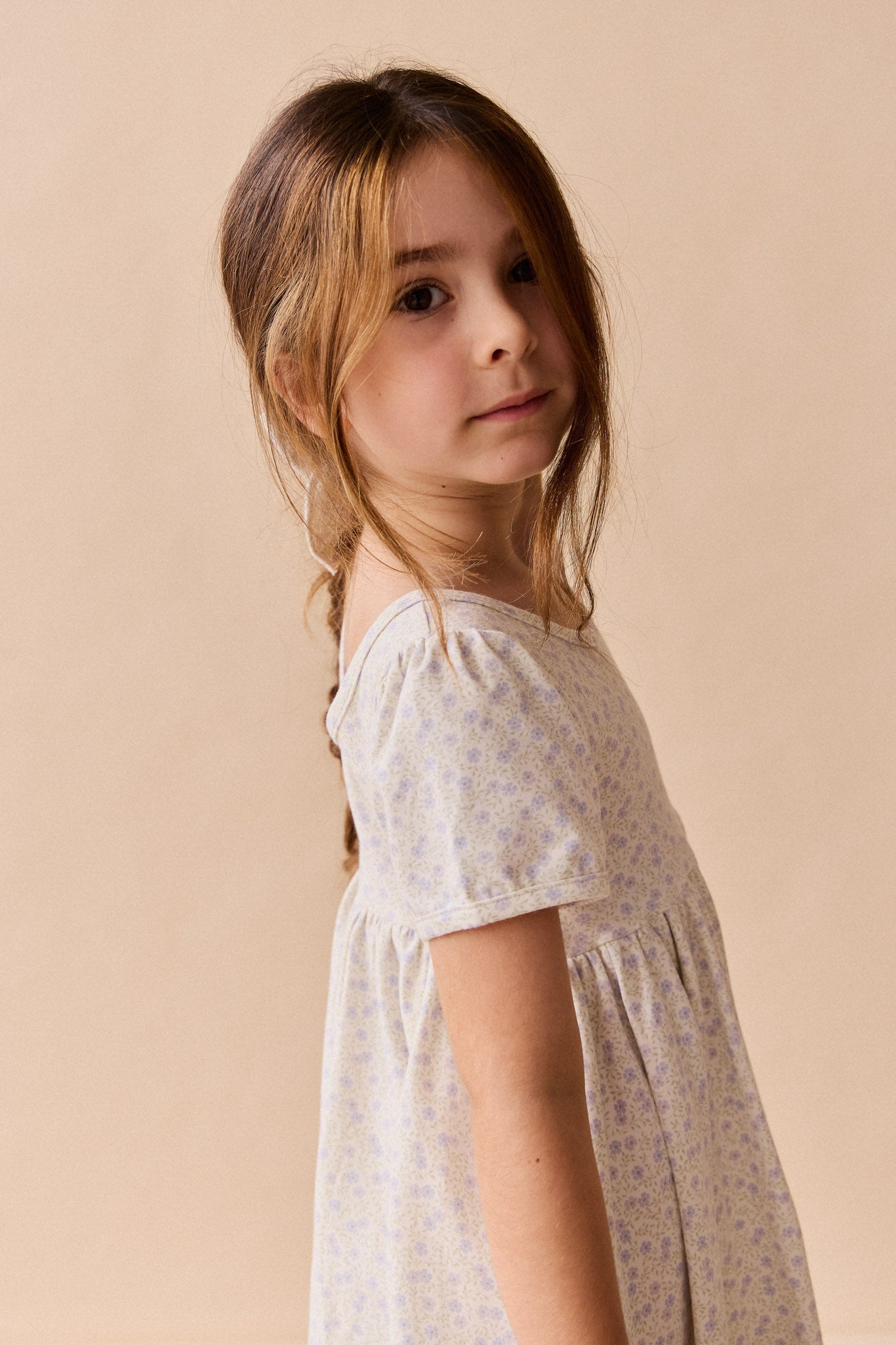 Organic Cotton Meadow Dress - Emmy Lilac
