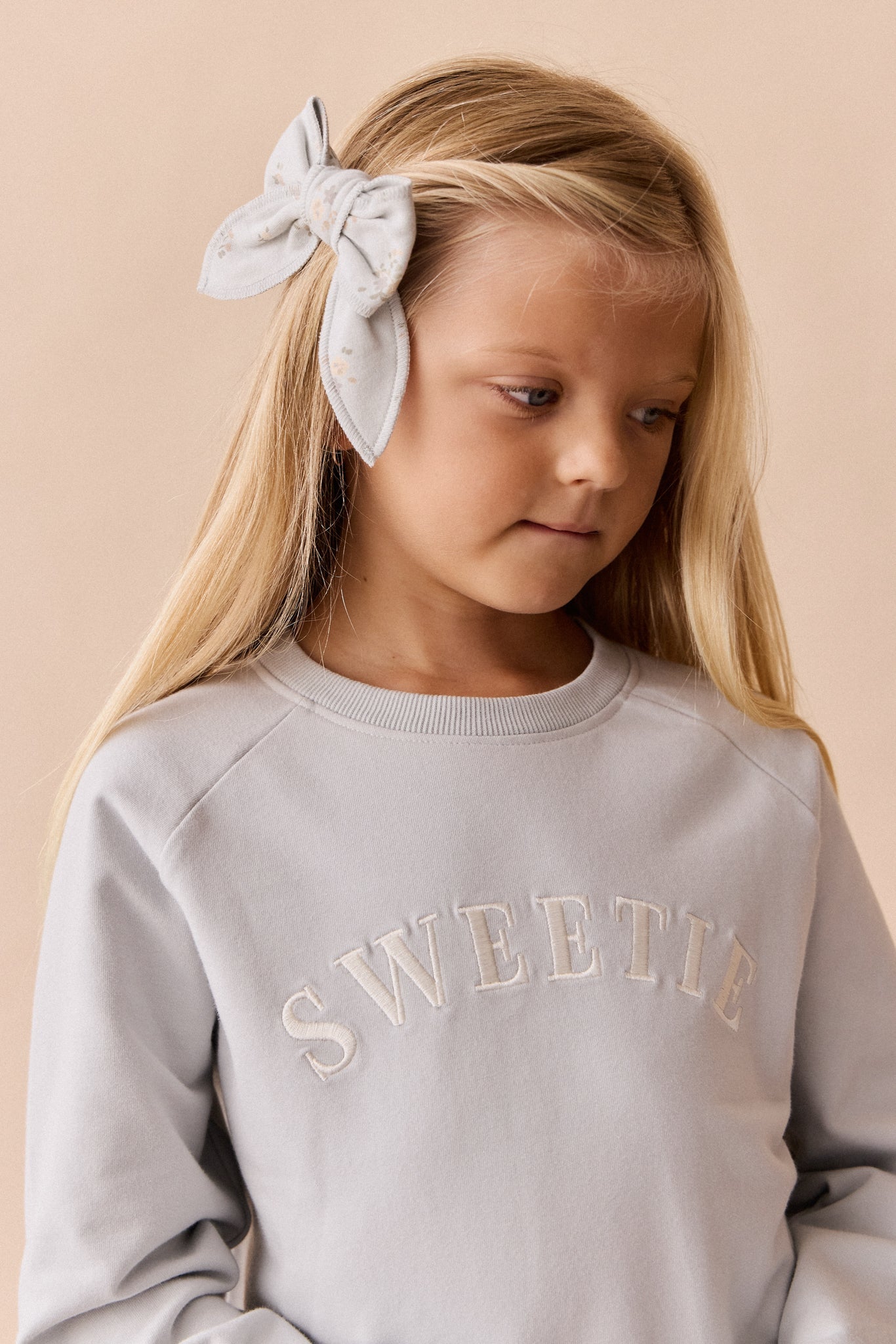 Organic Cotton Mimi Sweatshirt - Dawn Blue Sweetie