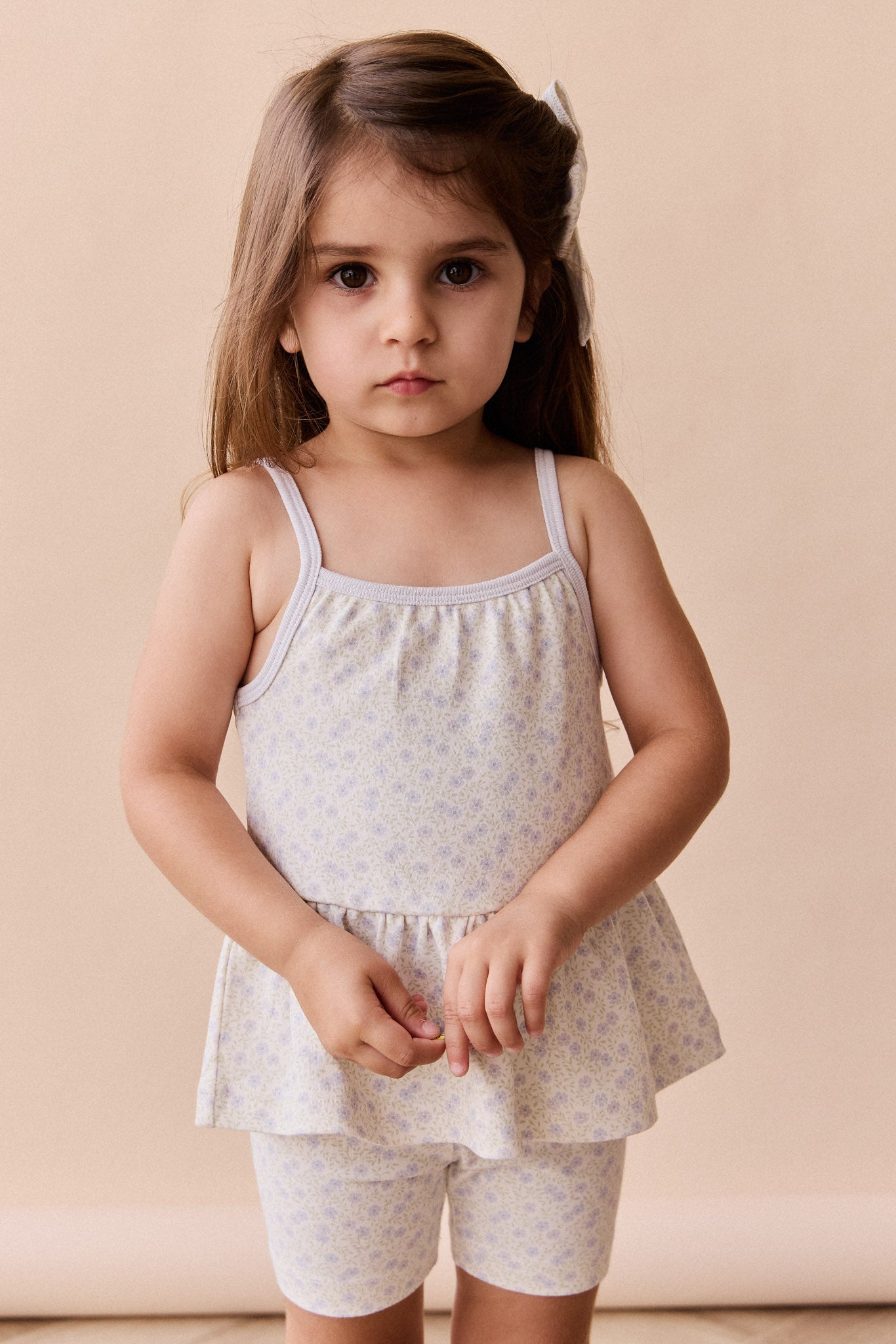 Organic Cotton Meadow Singlet - Emmy Lilac