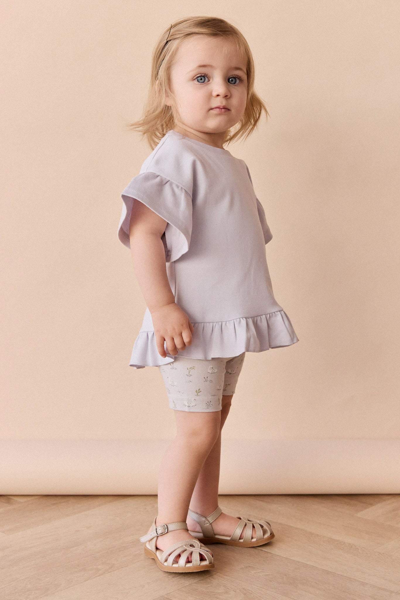 Pima Cotton Courtney Ruffle Top - Tulle