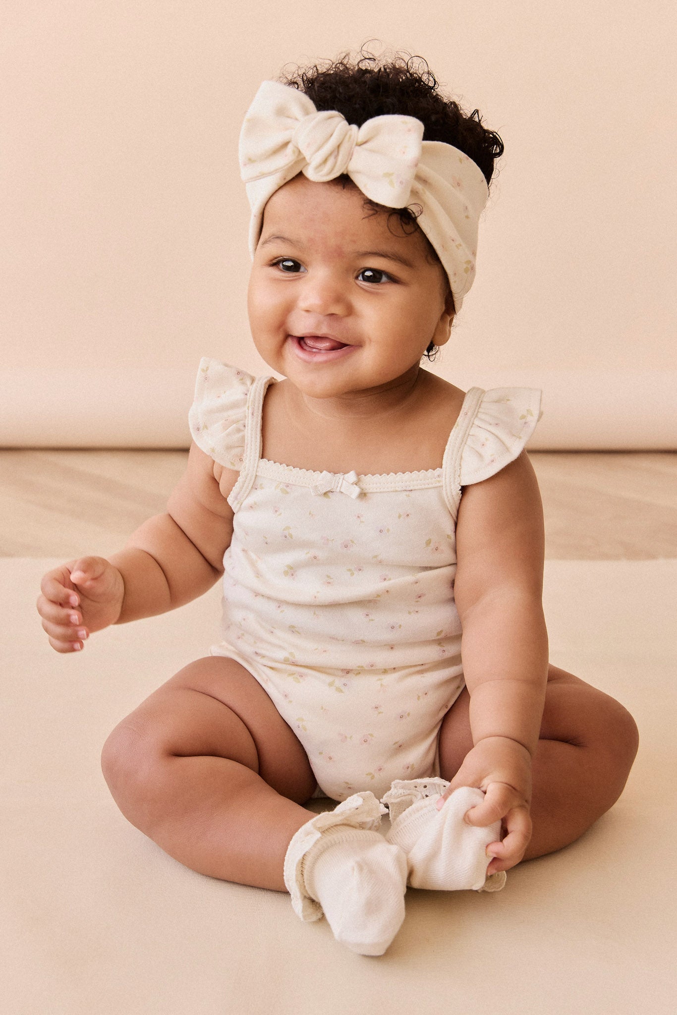 Organic Cotton Bettina Bodysuit - Briella Whisper