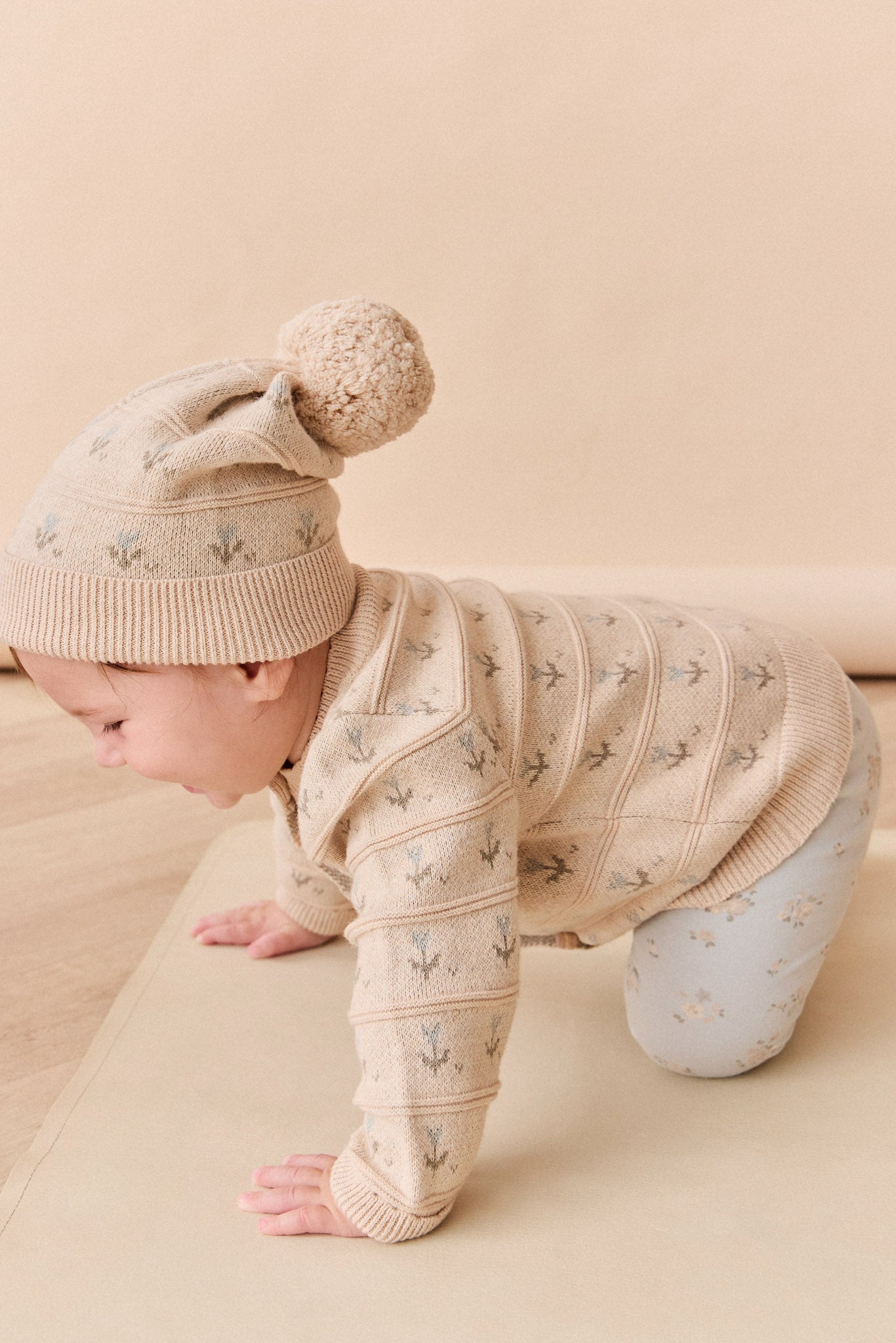 Penny Hat - Penny Flower Jacquard Dawn