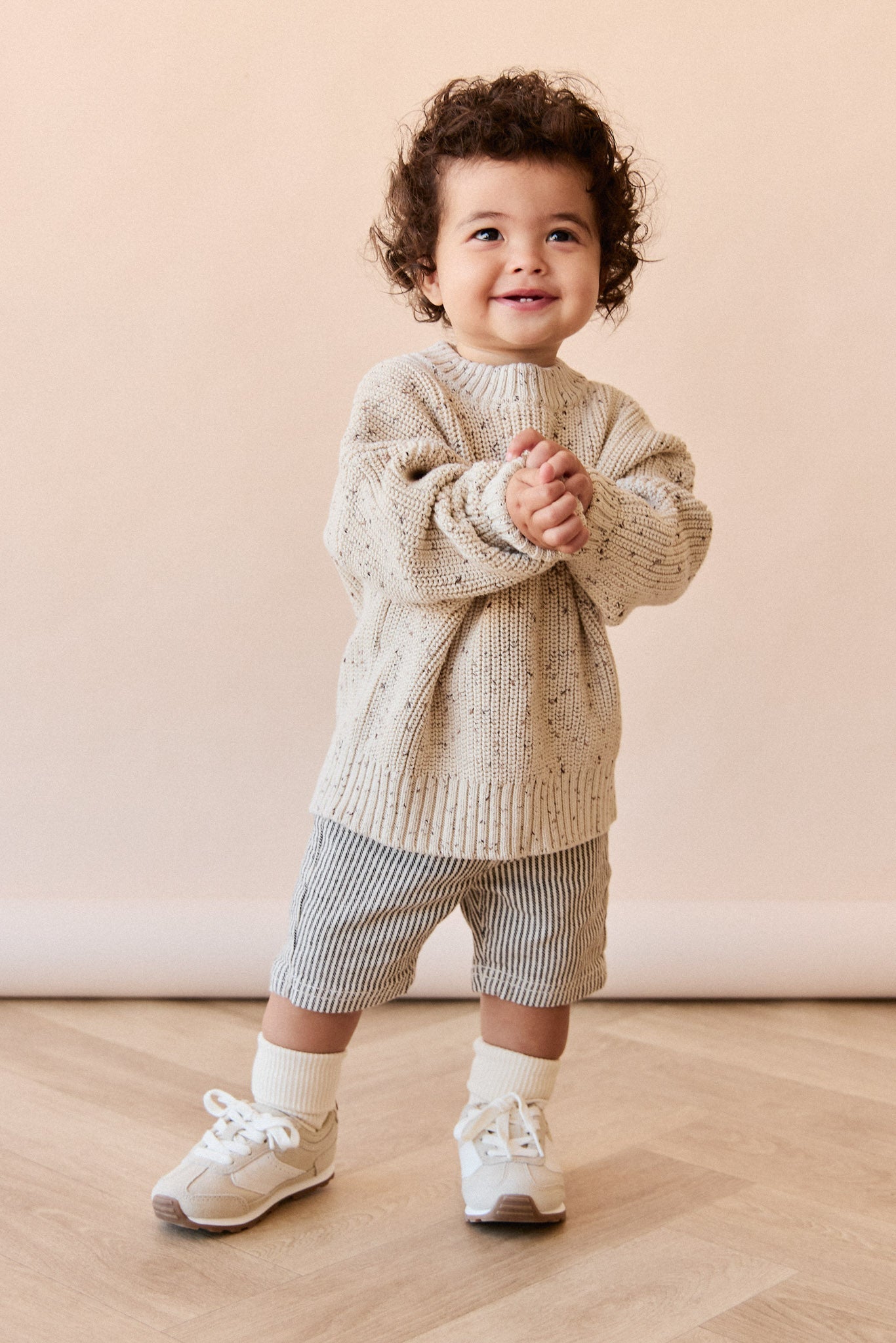 Johan Knit Jumper - Buff Fleck