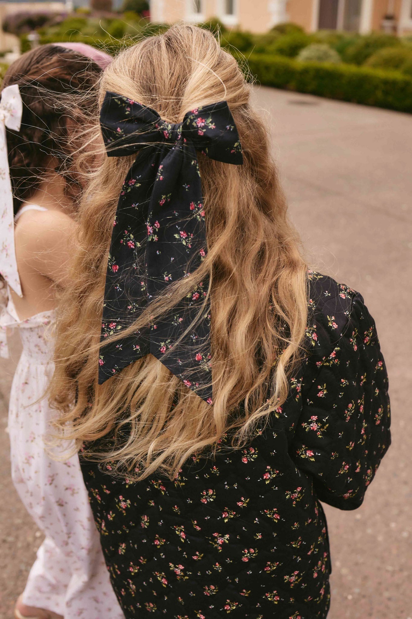 Organic Cotton Alora Bow - Bianca Noir