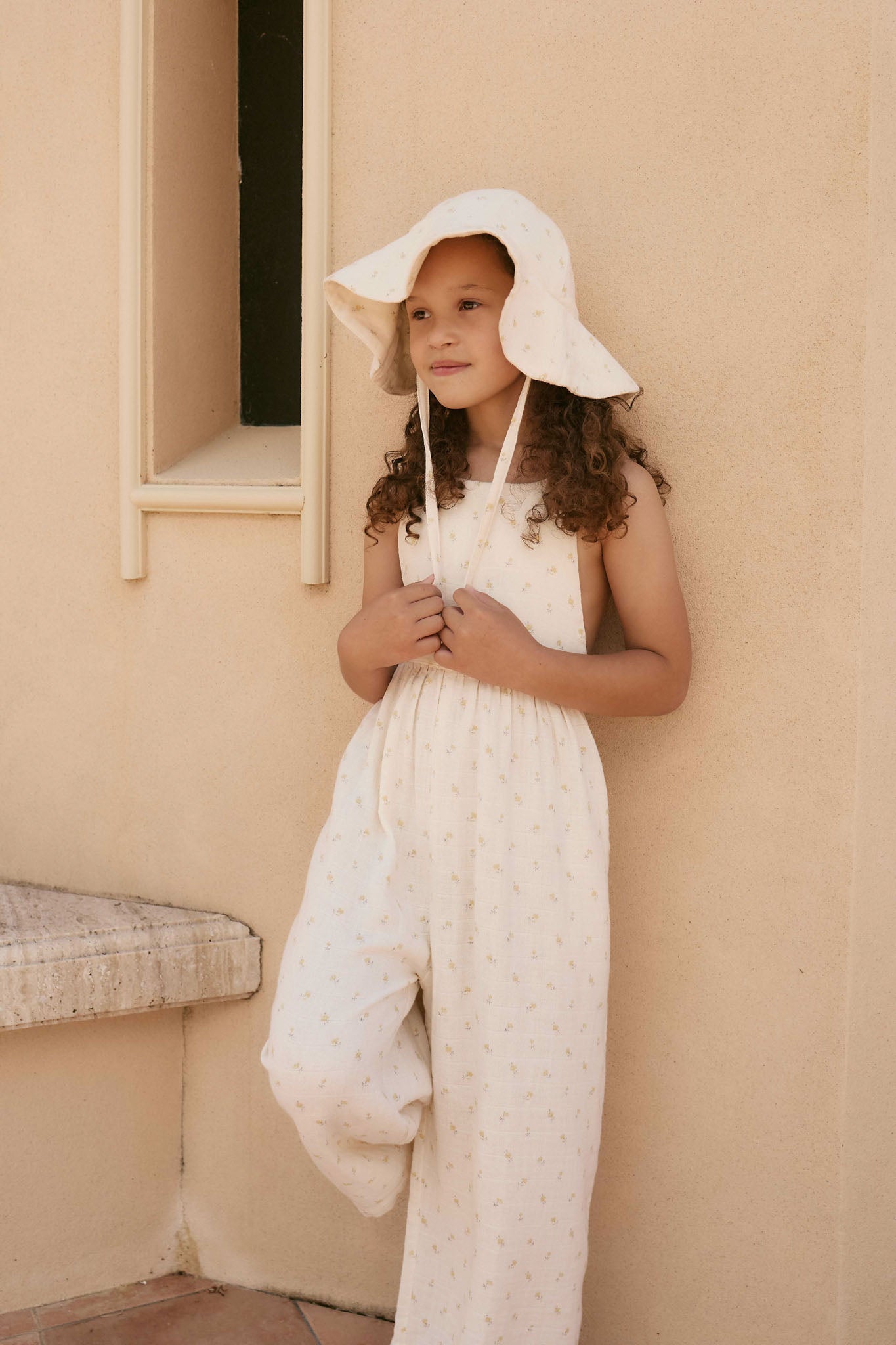 Organic Cotton Muslin Lana Jumpsuit - Vintage Ditsy