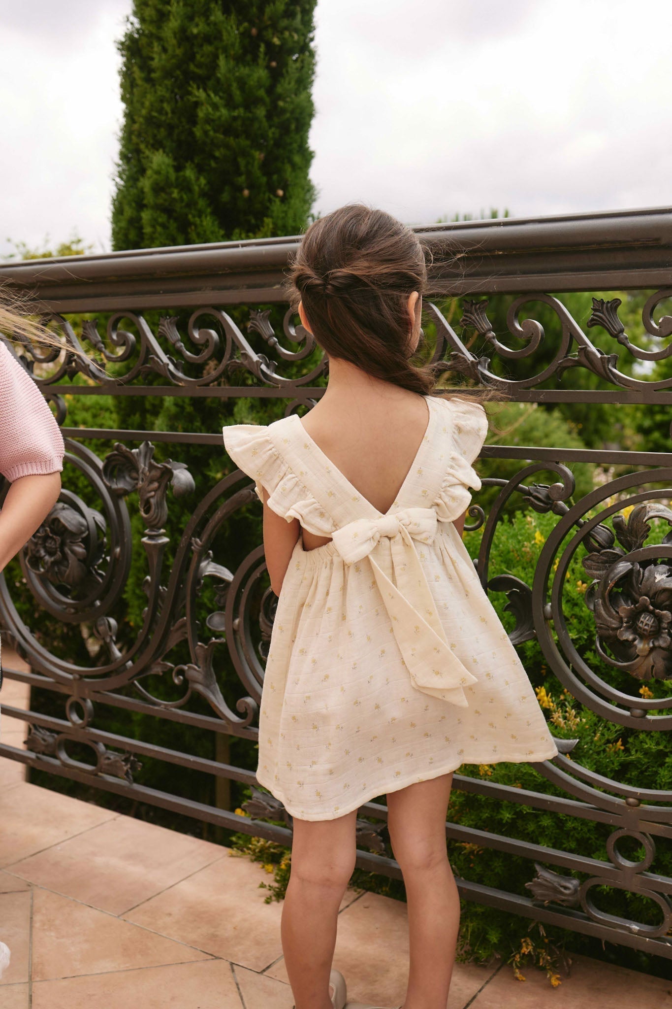 Organic Cotton Muslin Brielle Dress - Vintage Ditsy