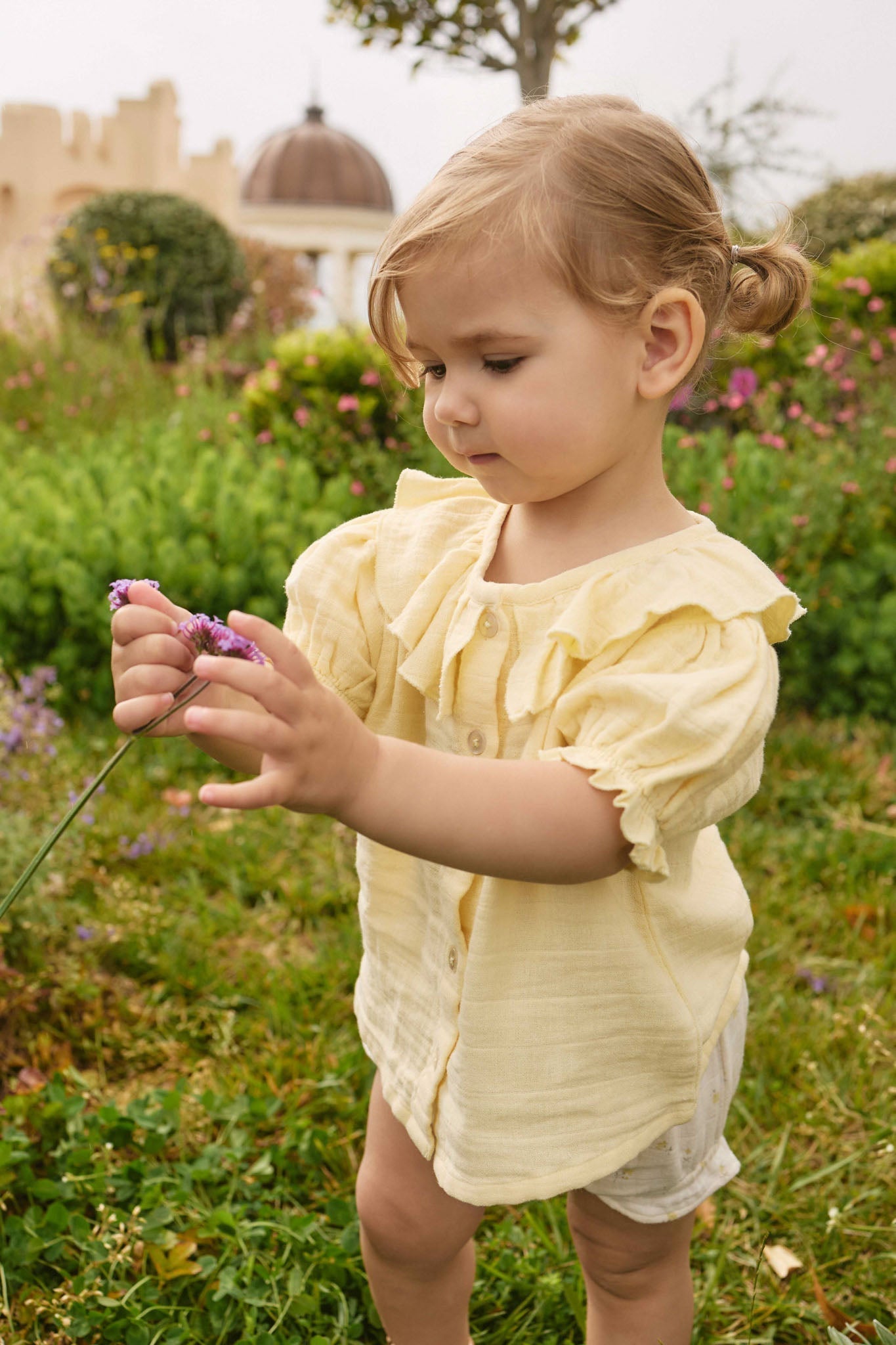 Organic Cotton Muslin Alora Top - Sunshine
