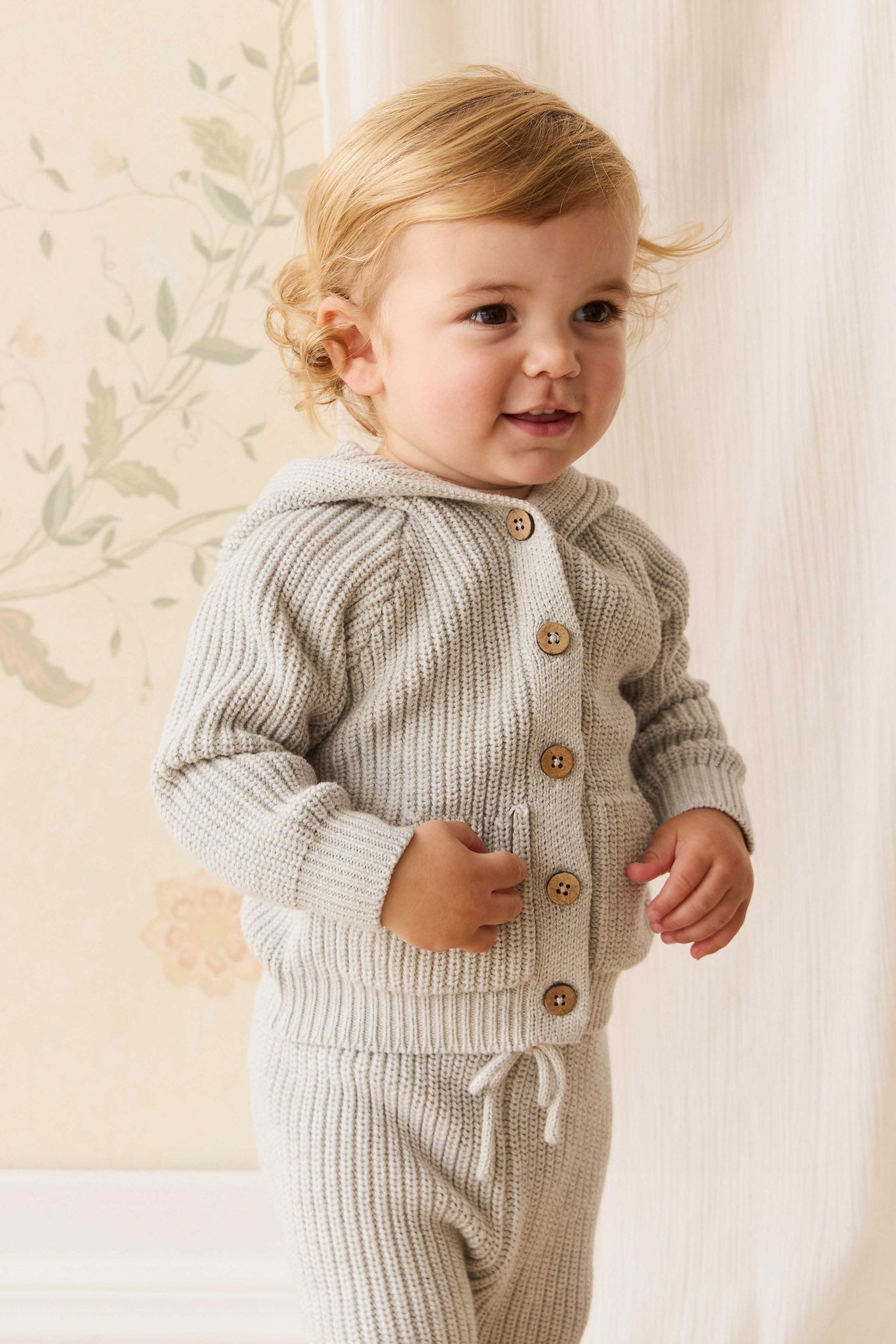 OG Bear Knit - Light Grey Marle