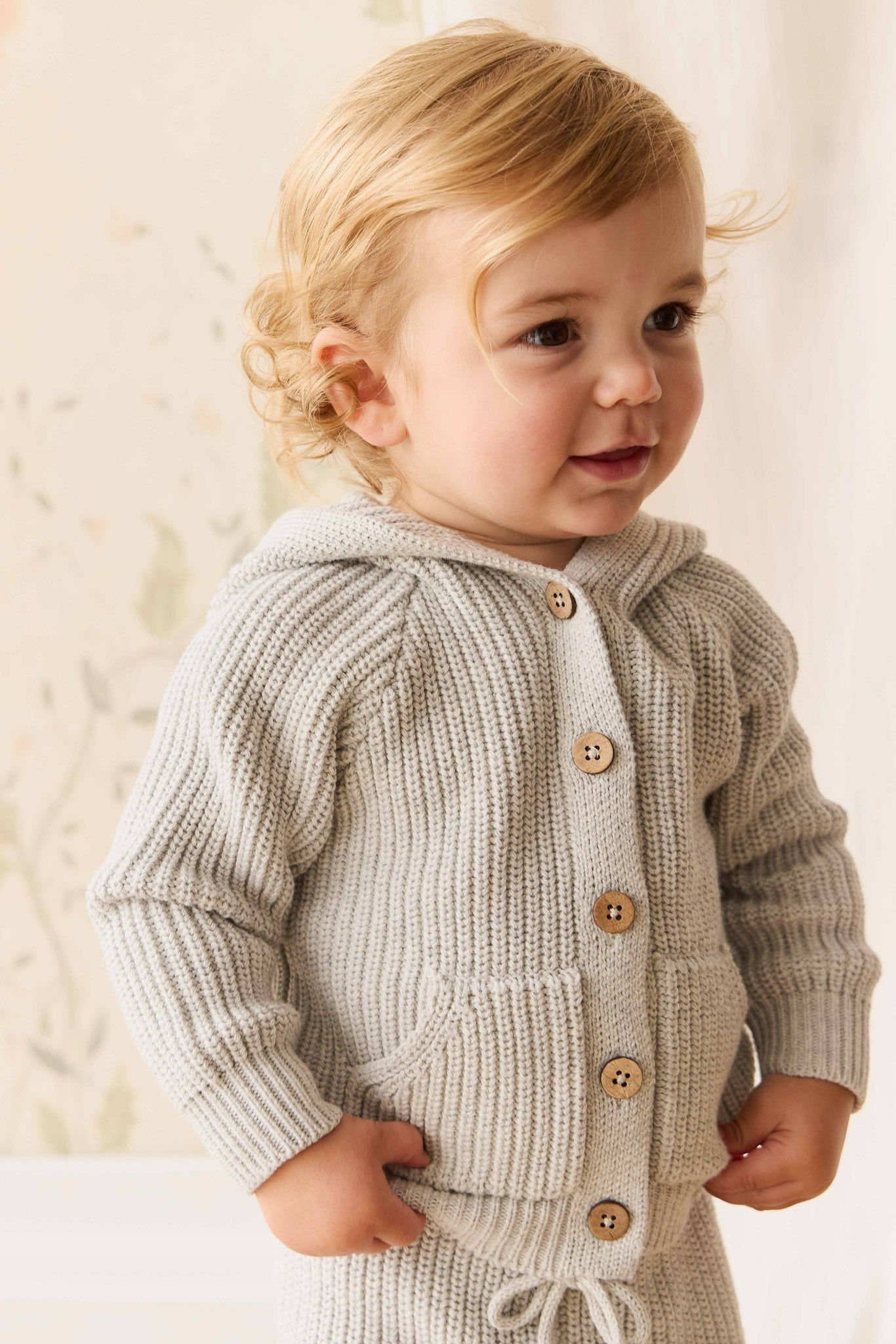 OG Bear Knit - Light Grey Marle