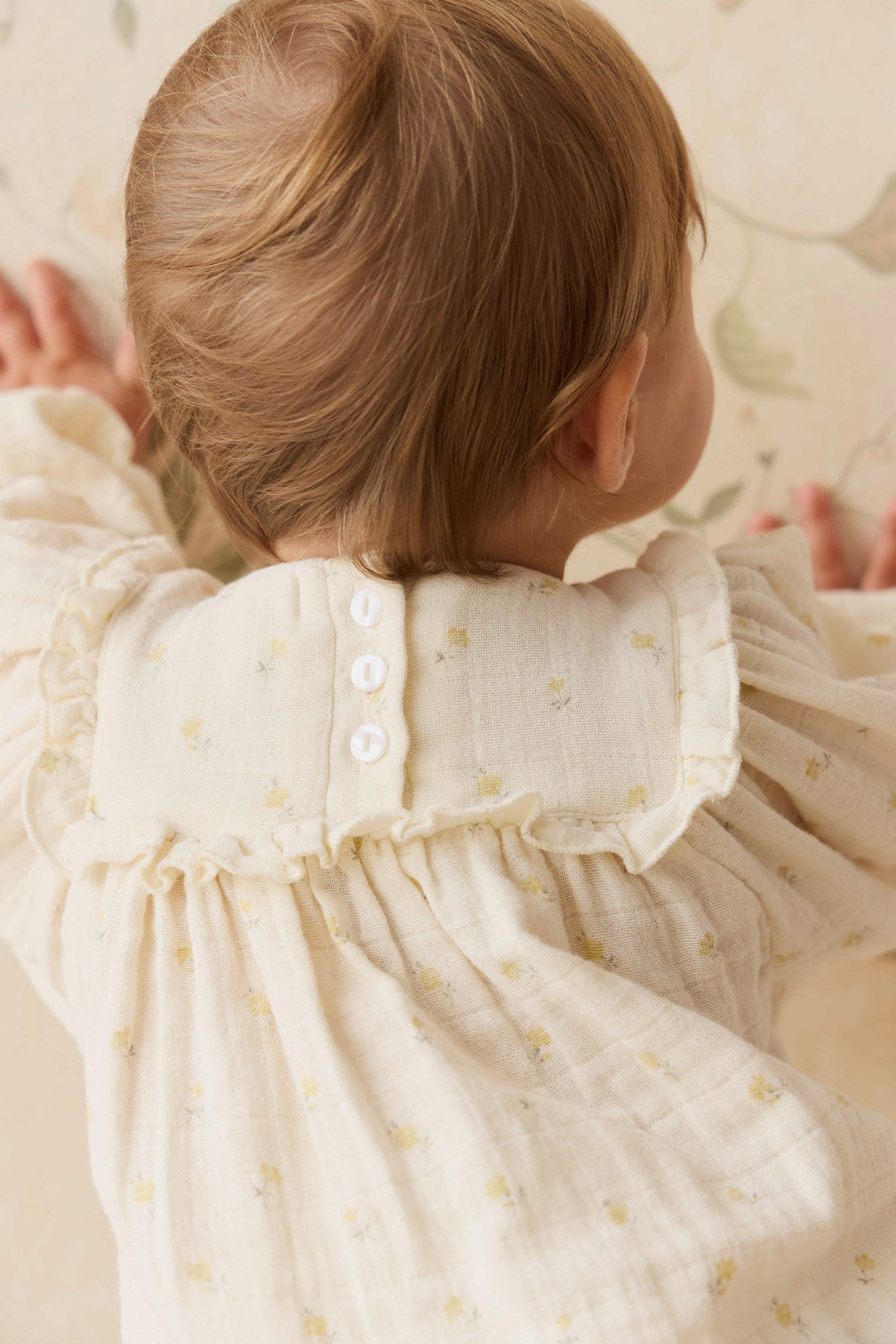 Organic Cotton Muslin Frances Playsuit - Vintage Ditsy