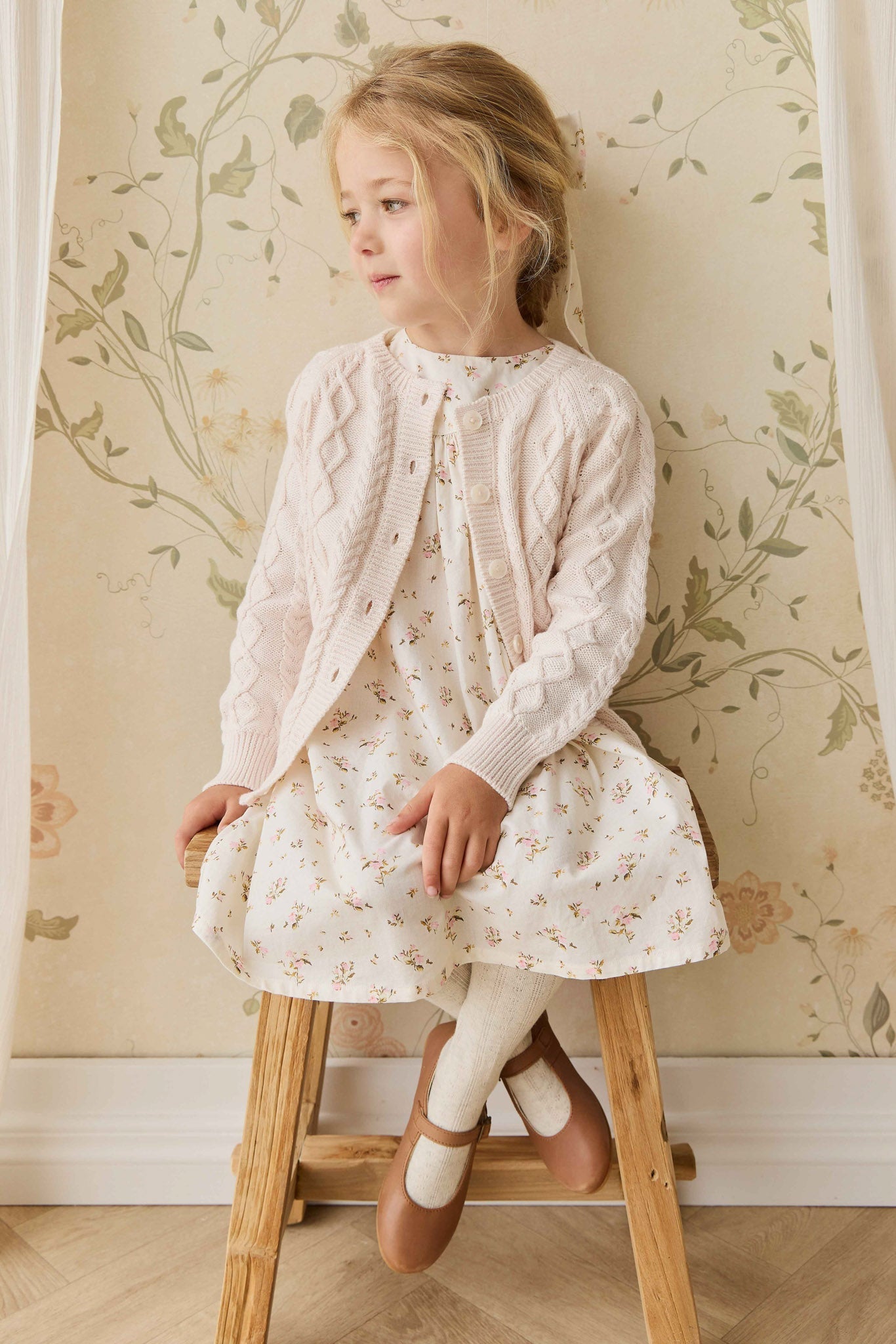 Organic Cotton Eleanor Dress - Bianca Antique