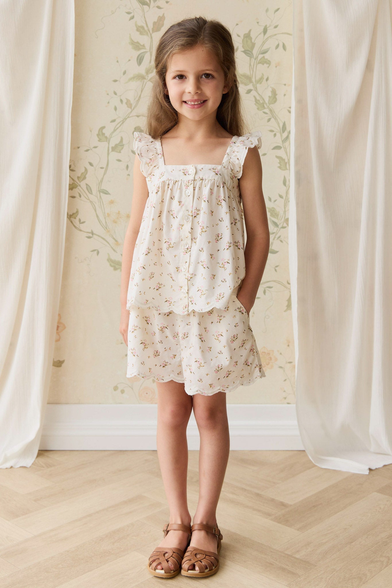 Organic Cotton Haylen Top - Bianca Antique