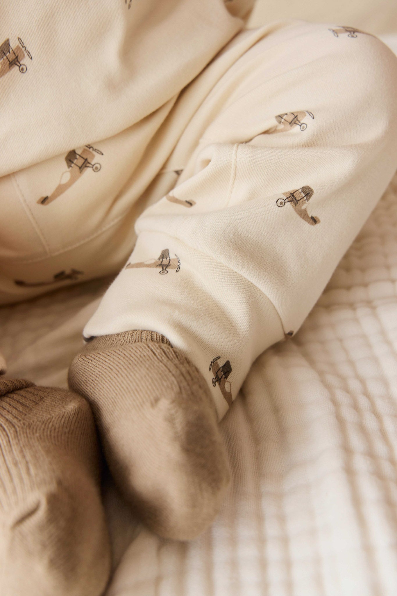 Pima Cotton Wesley Pant - Fly High Vanilla Cream