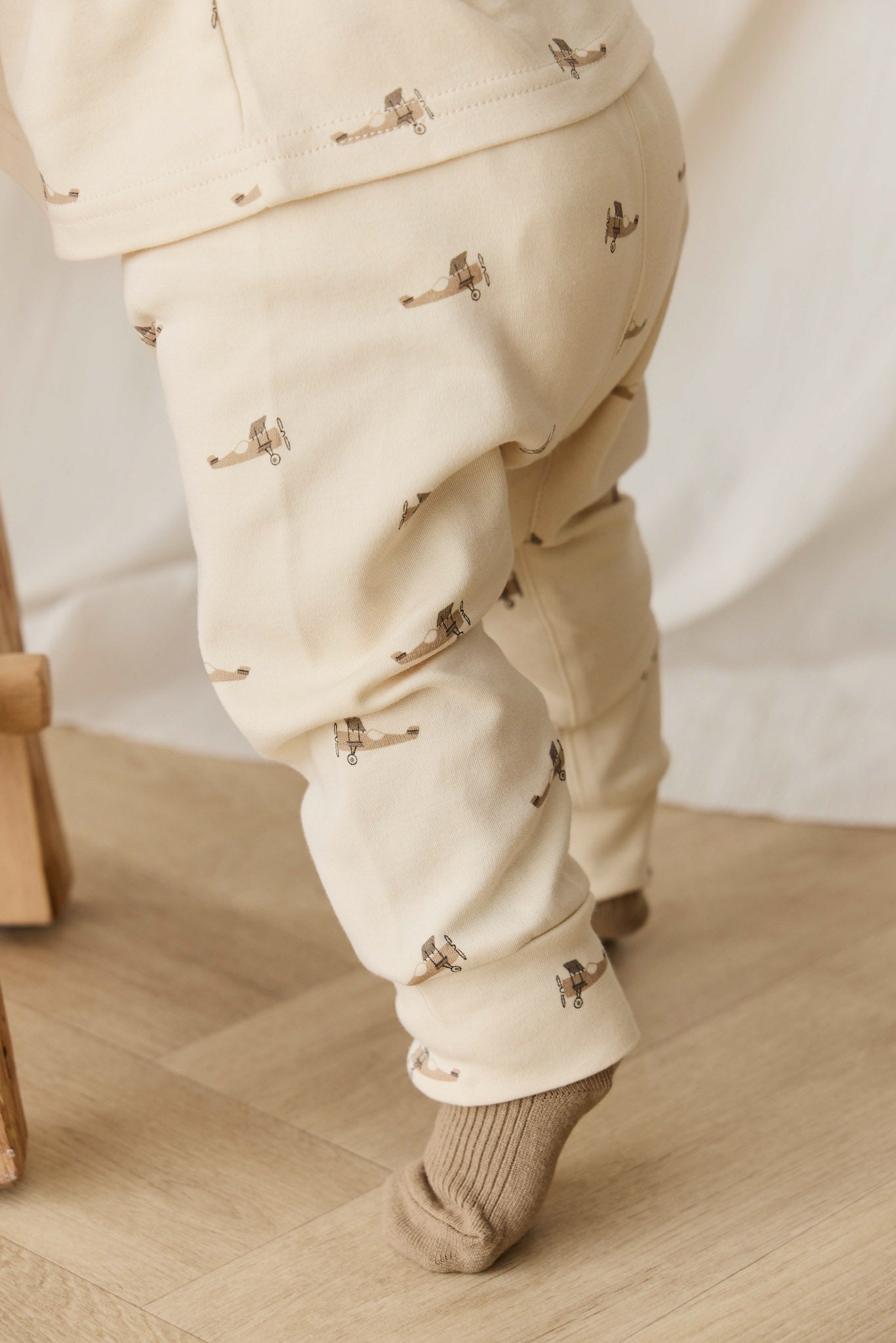 Pima Cotton Wesley Pant - Fly High Vanilla Cream