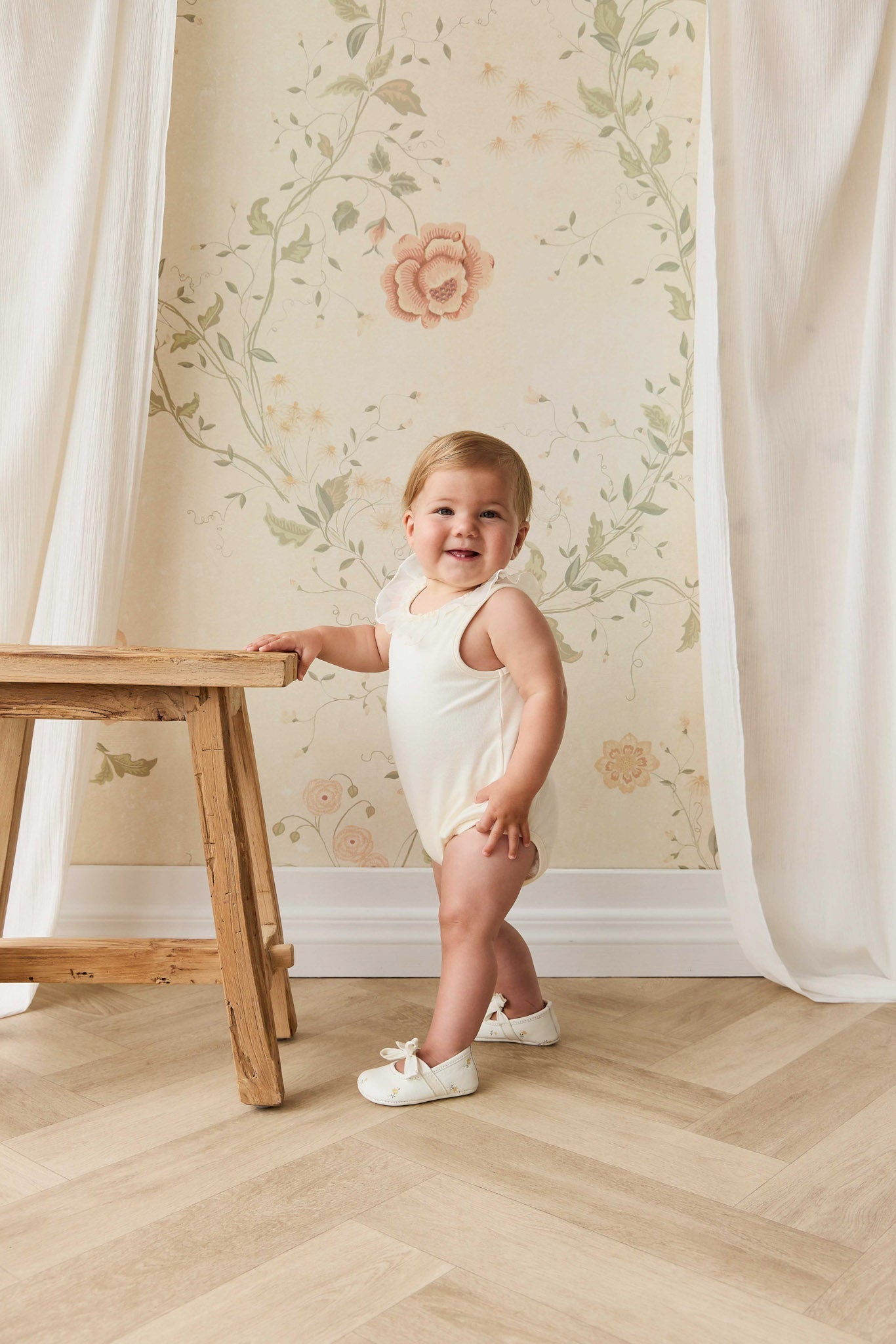 Adalyn Playsuit - Parchment