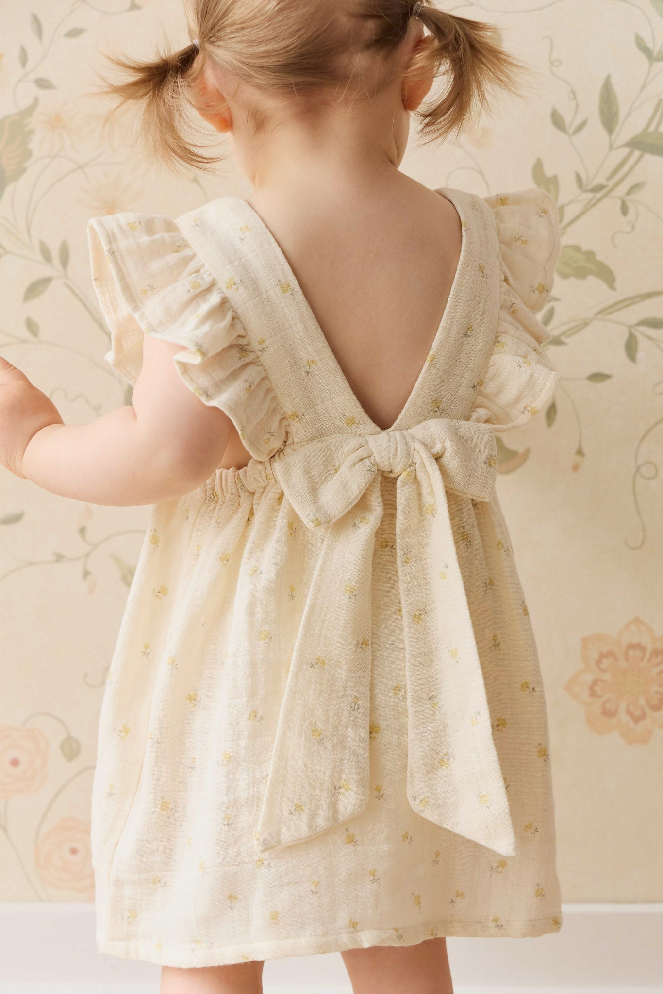 Organic Cotton Muslin Brielle Dress - Vintage Ditsy