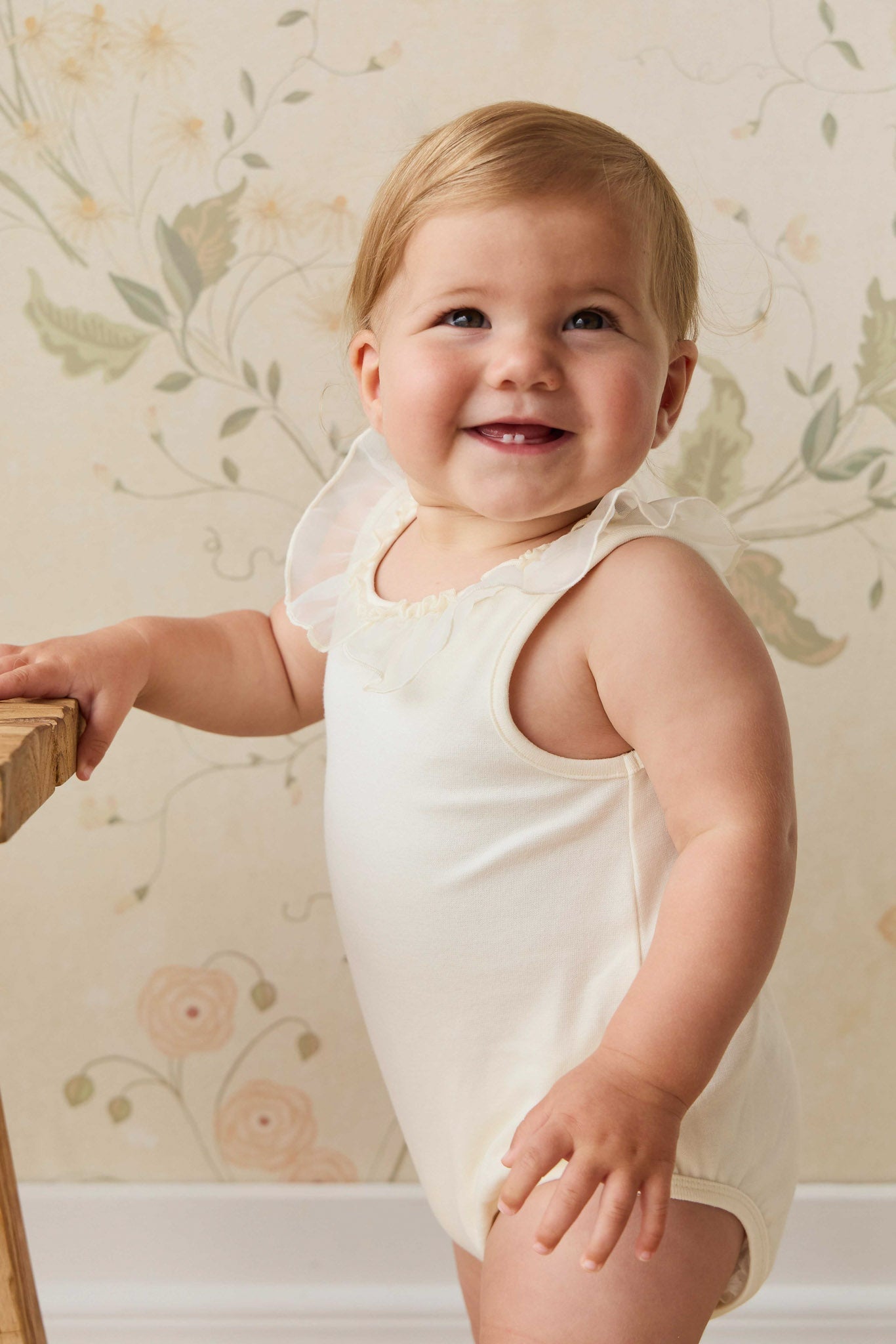 Adalyn Playsuit - Parchment