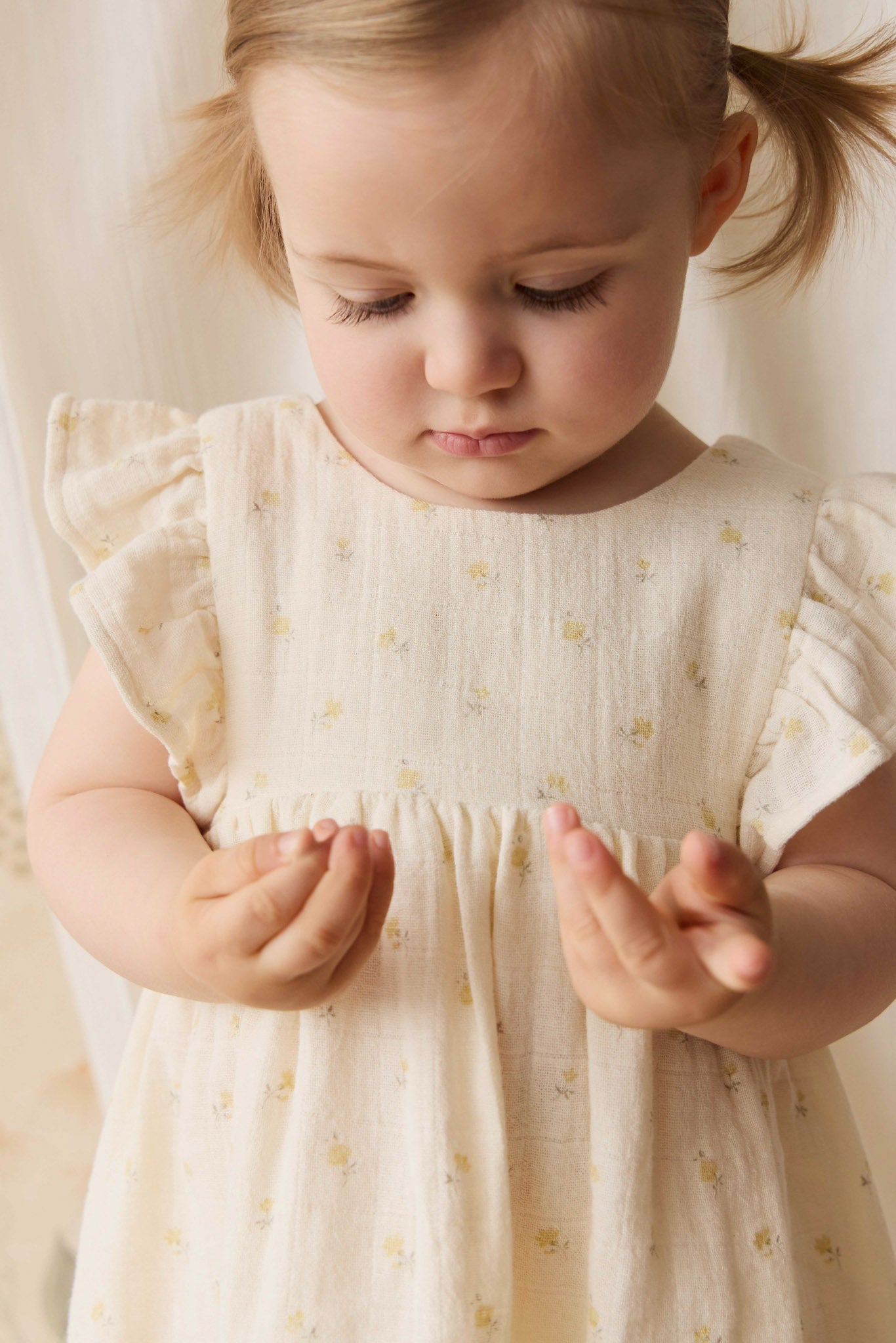 Organic Cotton Muslin Brielle Dress - Vintage Ditsy