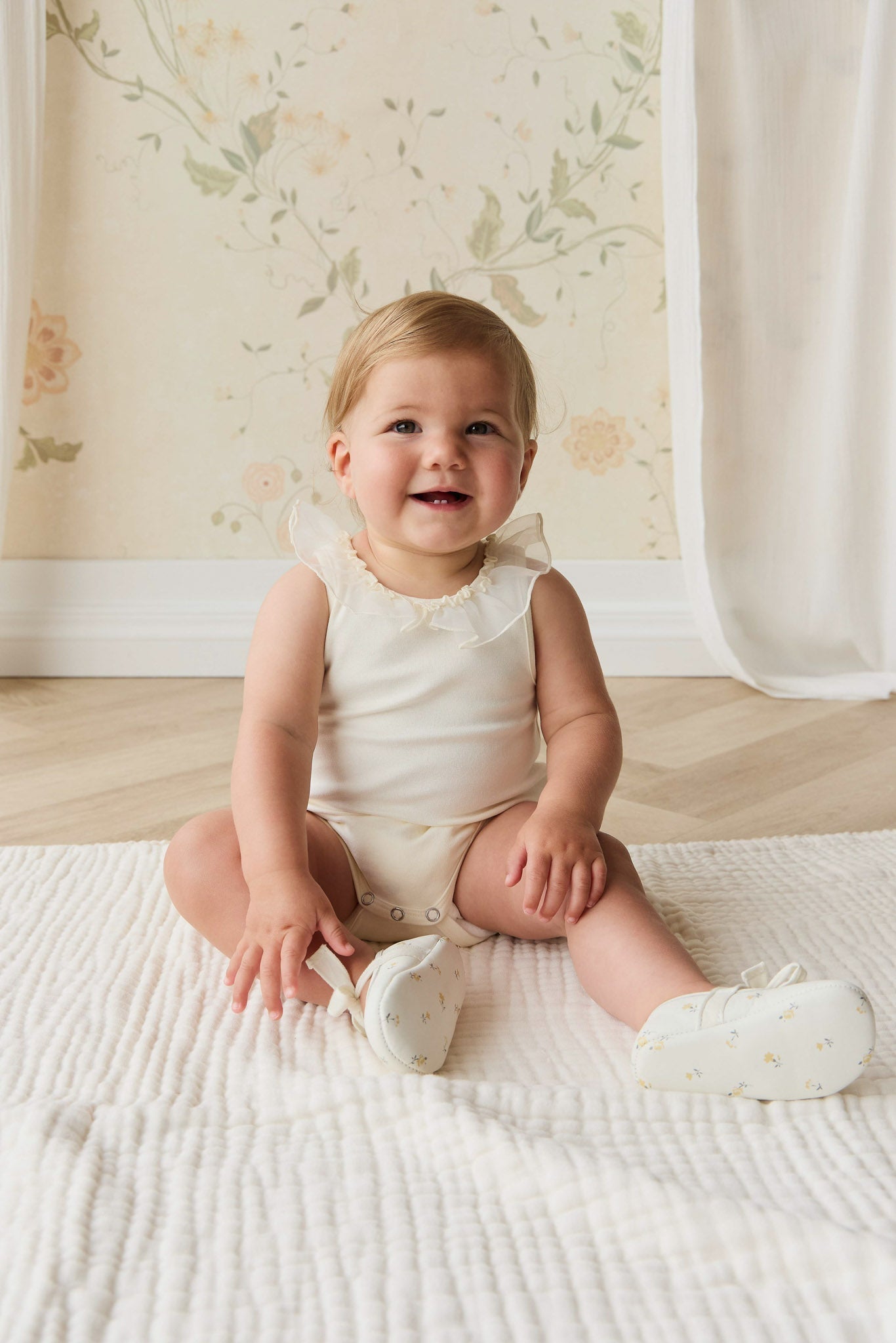 Adalyn Playsuit - Parchment