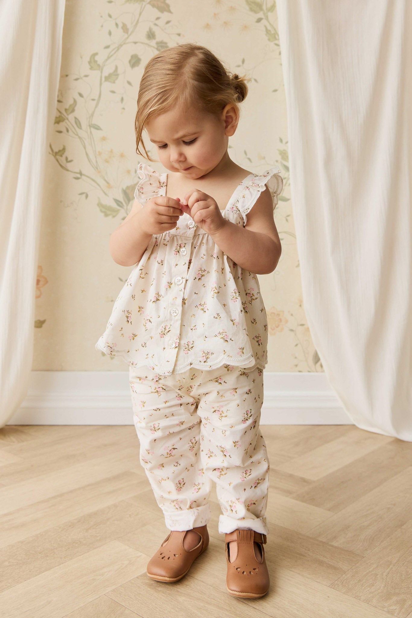 Organic Cotton Elodie Pant - Bianca Antique