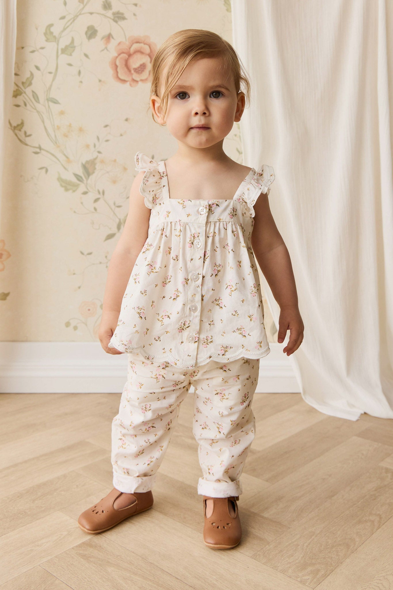 Organic Cotton Elodie Pant - Bianca Antique