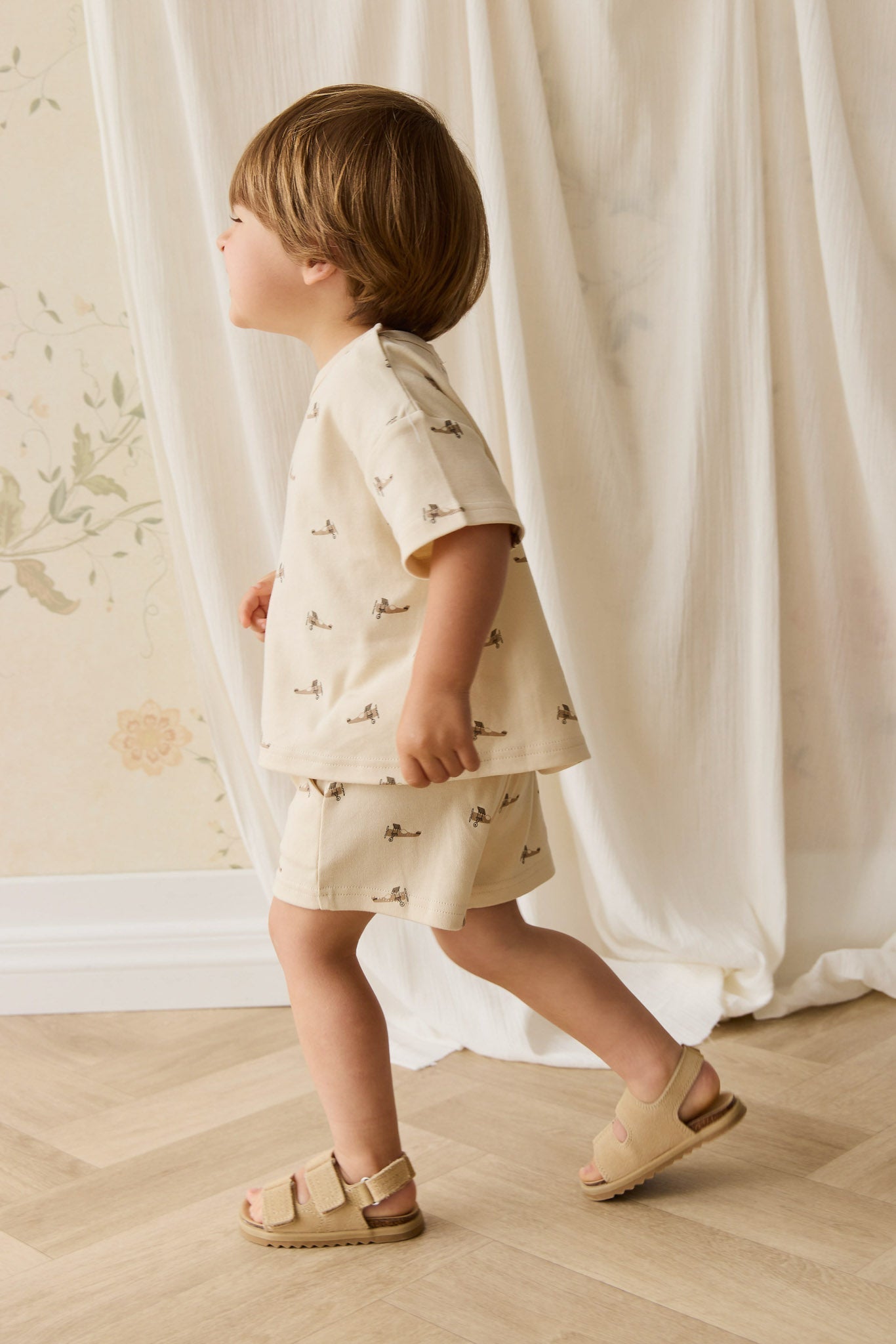 Pima Cotton Wesley Short - Fly High Vanilla Cream