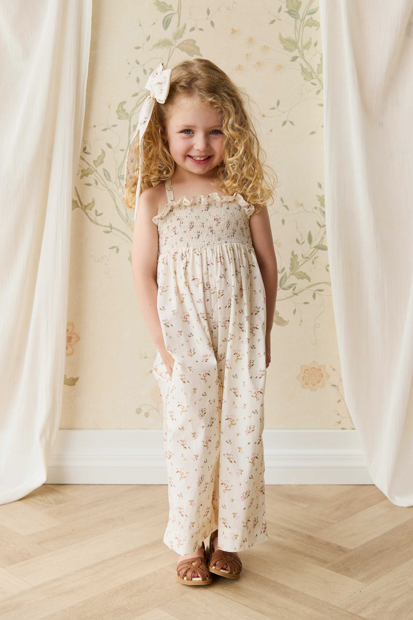 Organic Cotton Arabella Jumpsuit - Bianca Antique