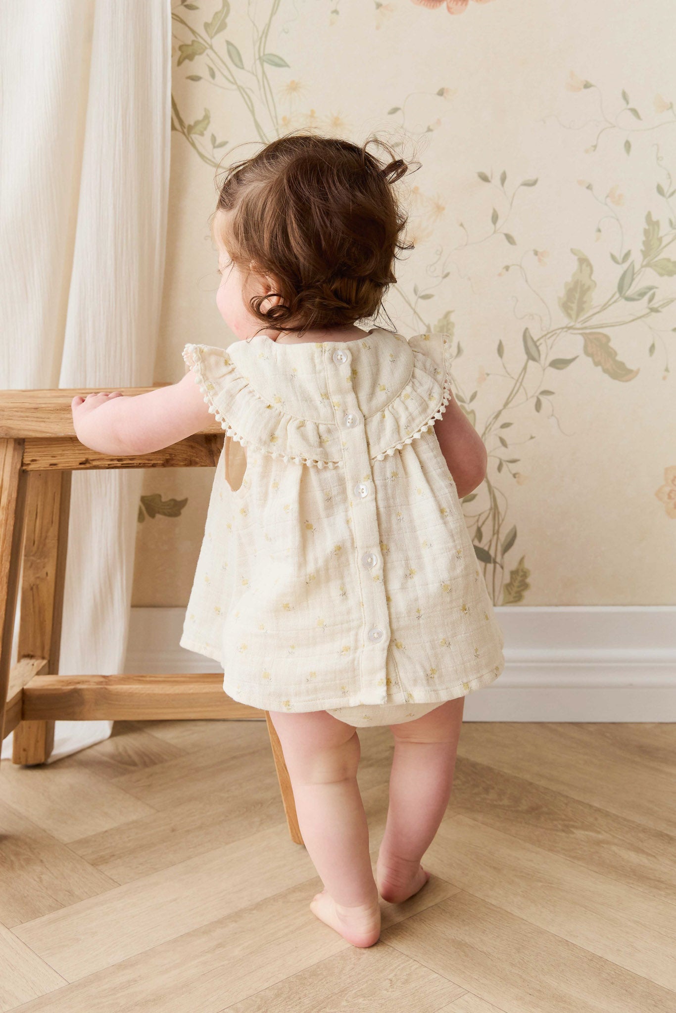 Organic Cotton Muslin Annalise Top - Vintage Ditsy