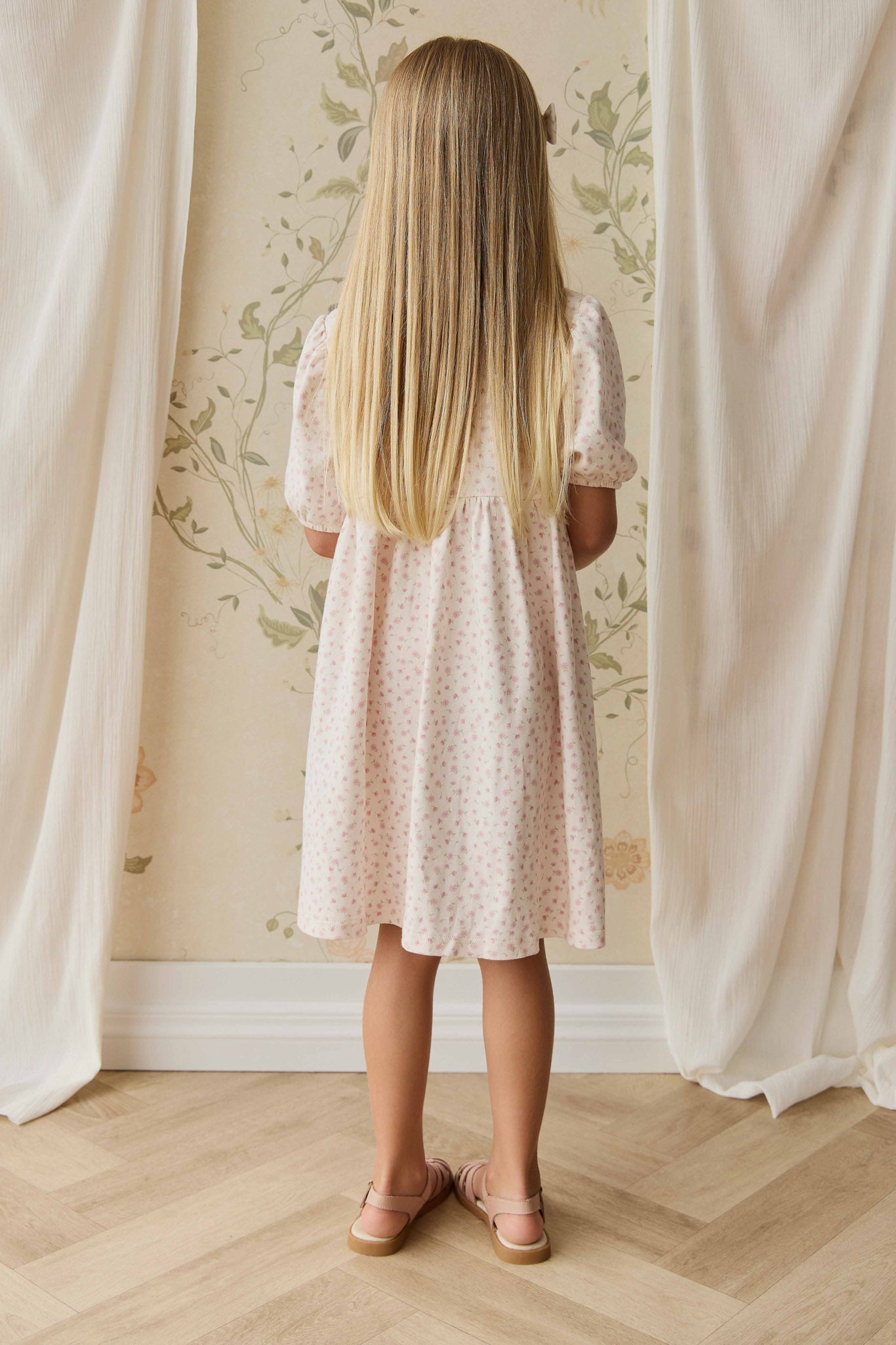 Organic Cotton Rosie Dress - Victoria Blush