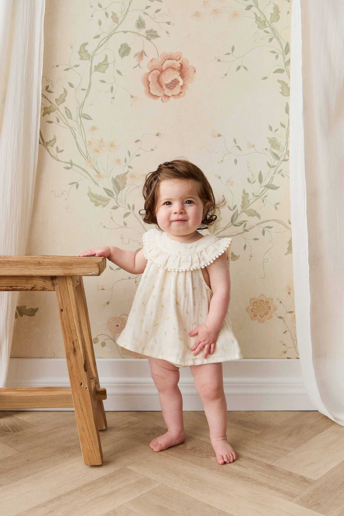 Organic Cotton Muslin Annalise Top - Vintage Ditsy