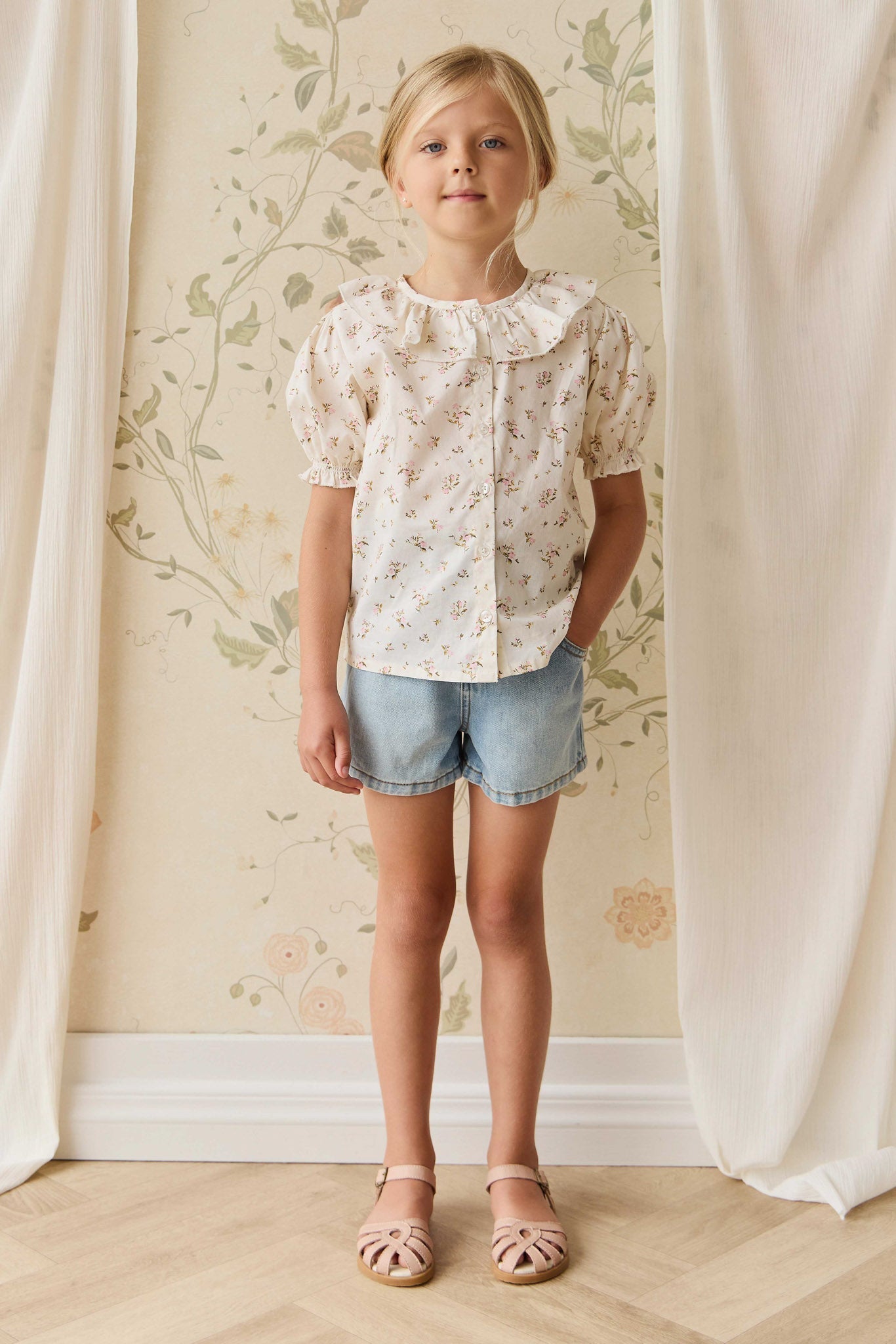 Kora Short - Antique Blue