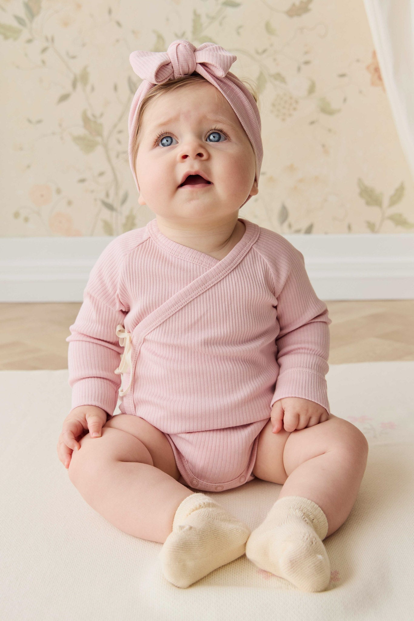 Organic Cotton Modal Marina Long Sleeve Bodysuit - Trinket