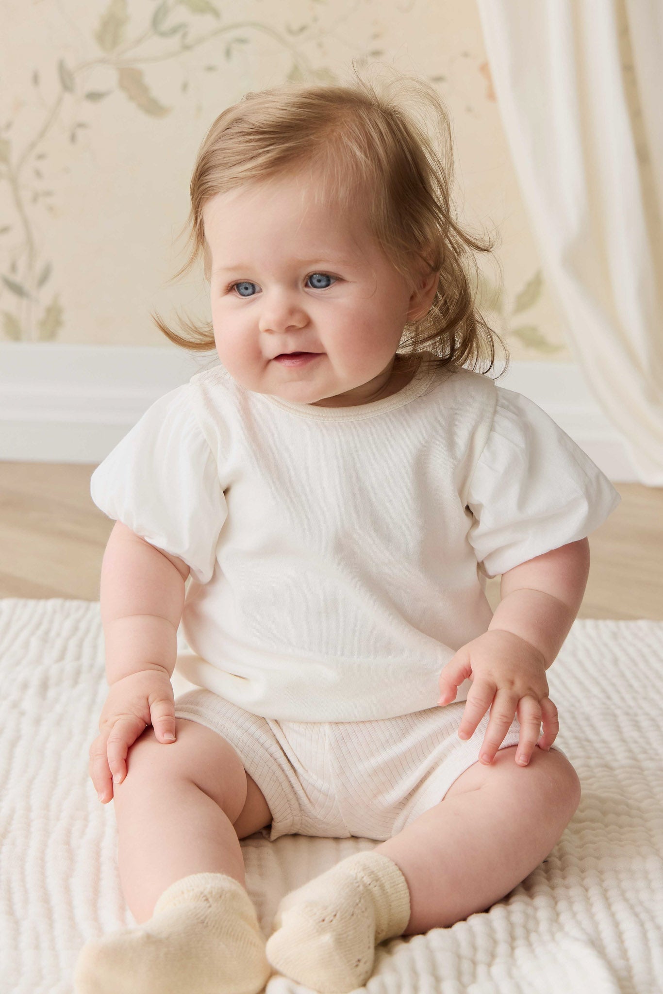 Pima Cotton Myla Top - Parchment