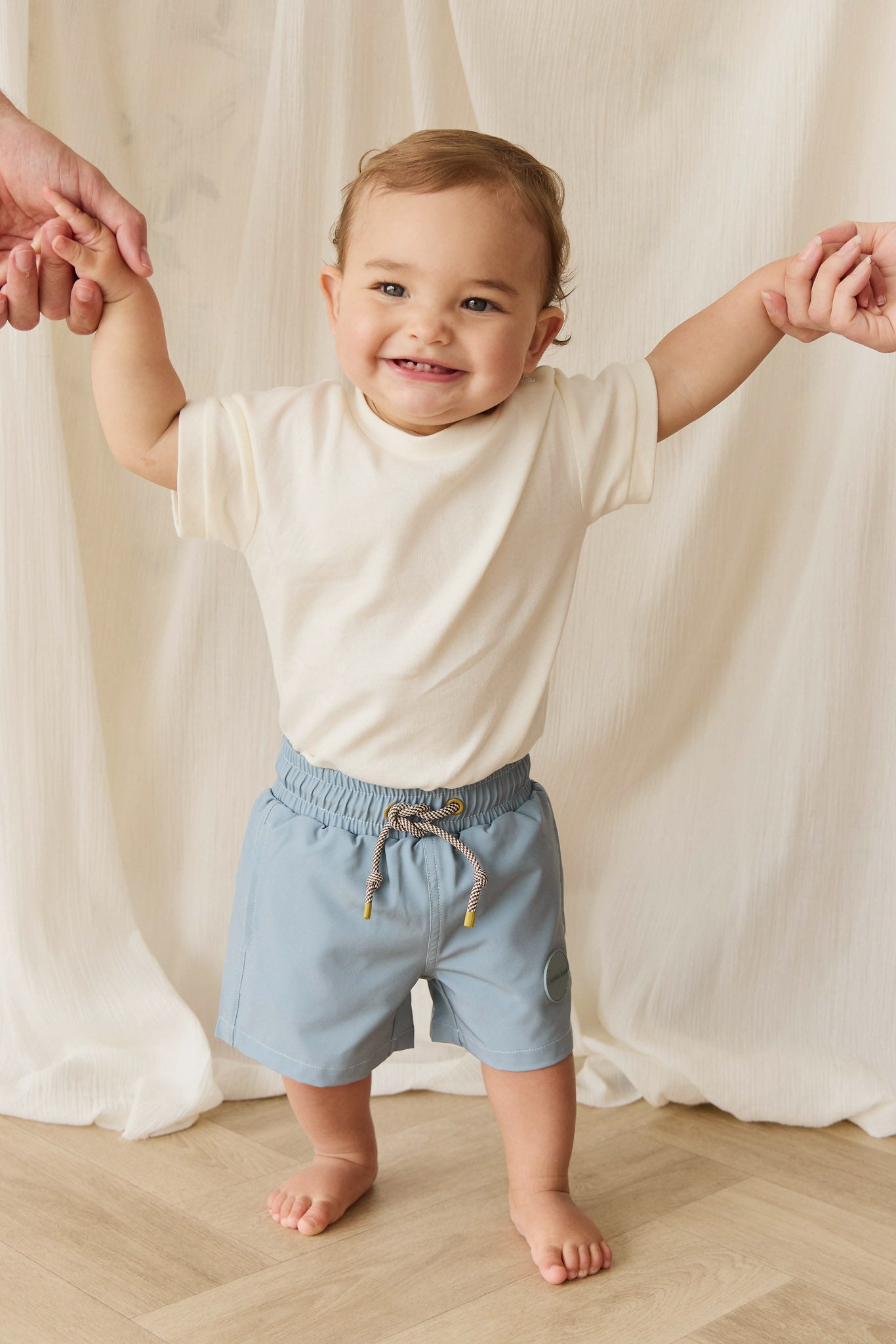 Pima Cotton Eddie Tee - Cloud