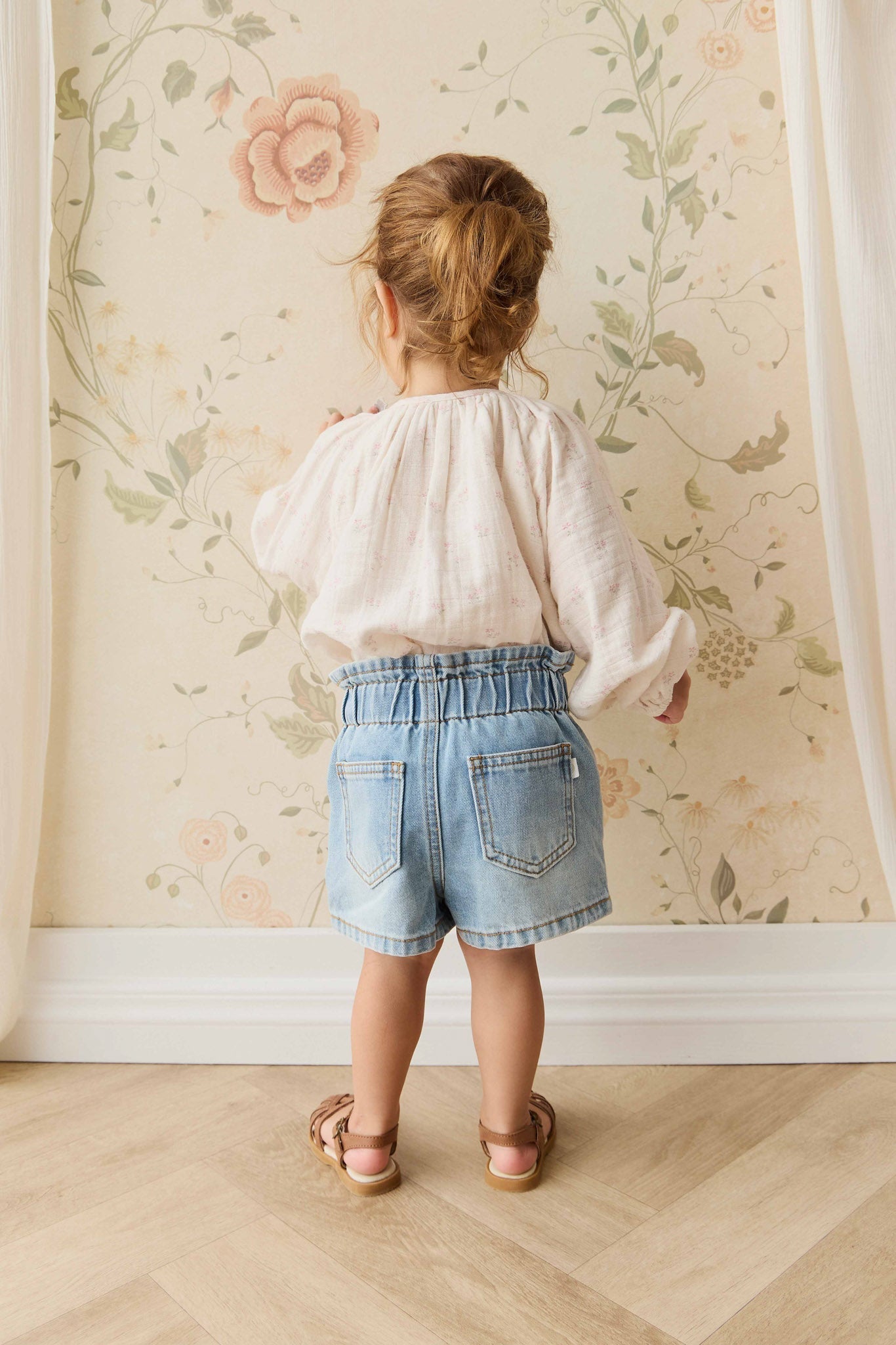 Organic Cotton Muslin Heather Blouse - Pauline Pink