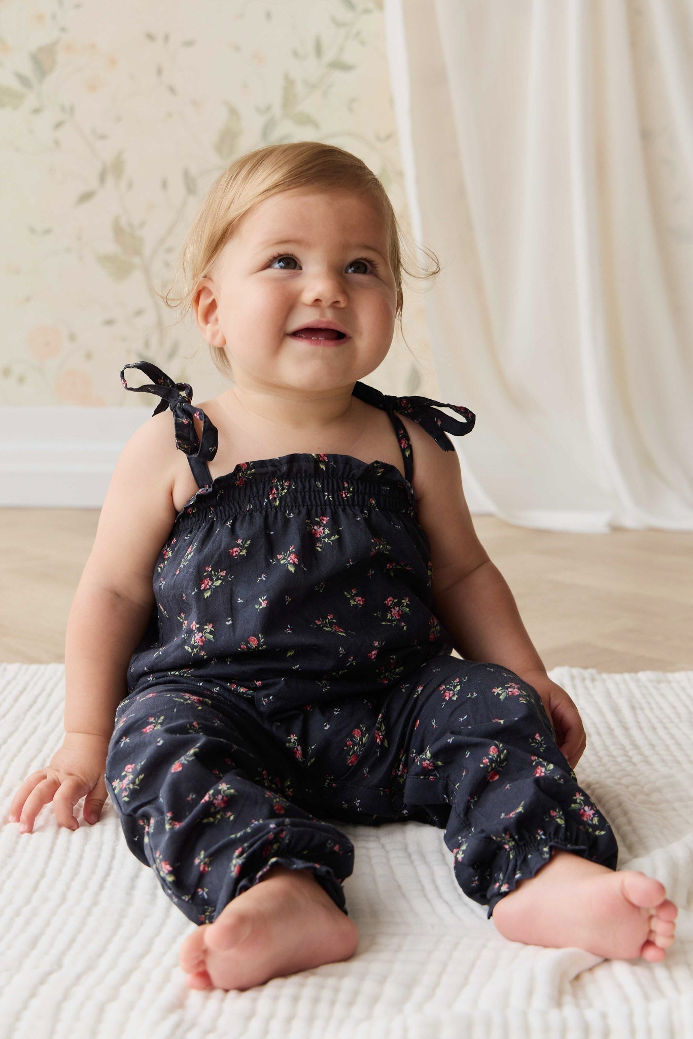 Organic Cotton Myla Jumpsuit - Bianca Noir