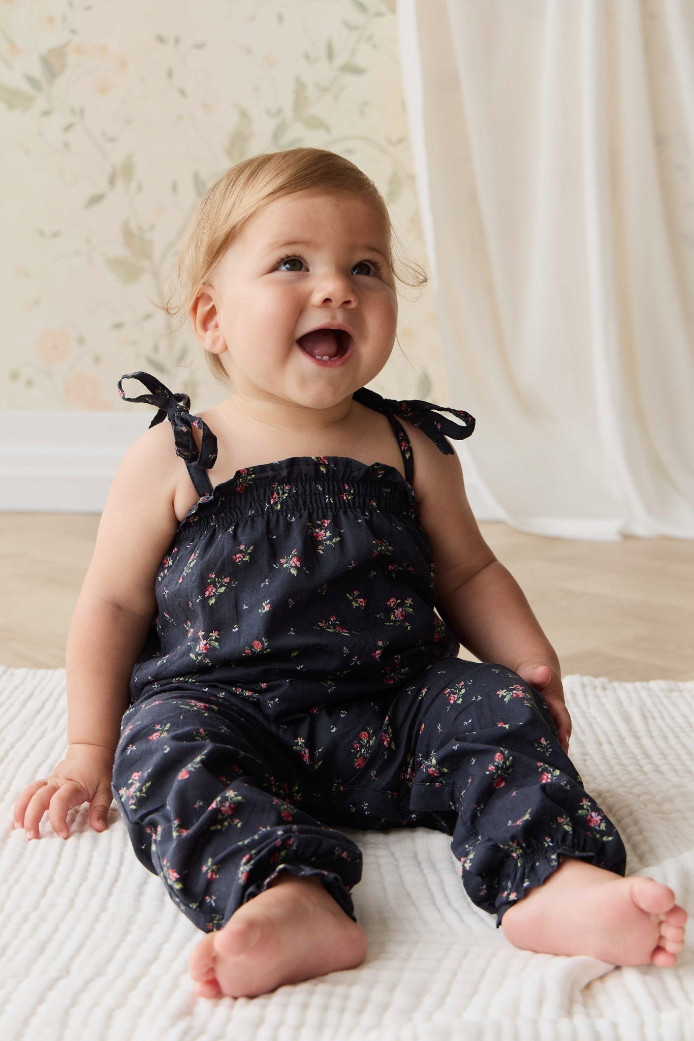 Organic Cotton Myla Jumpsuit - Bianca Noir
