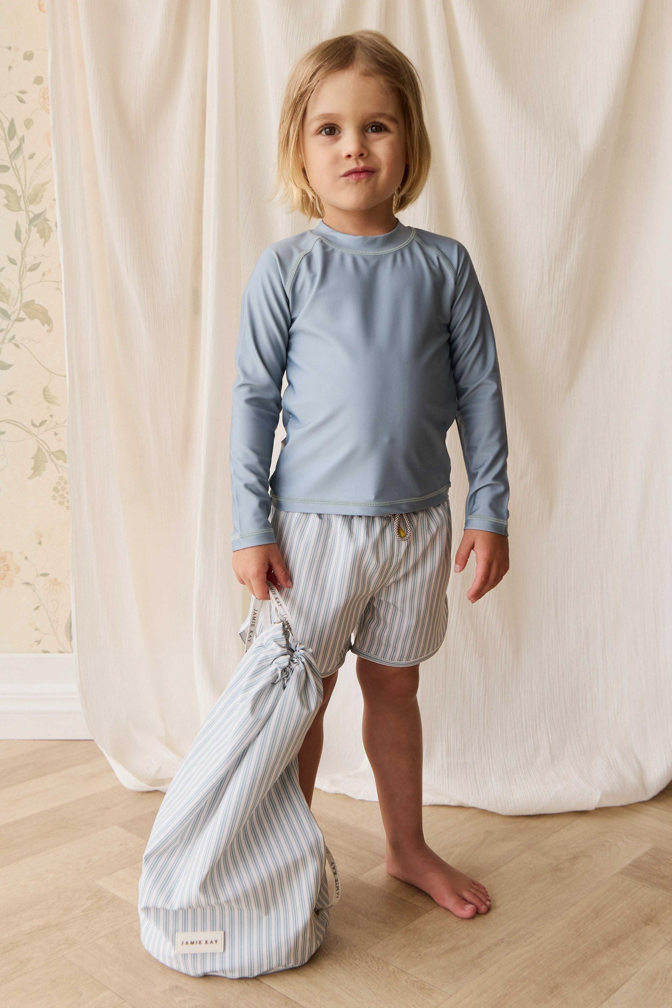 Declan Board Short - Variegated Stripe Cenote