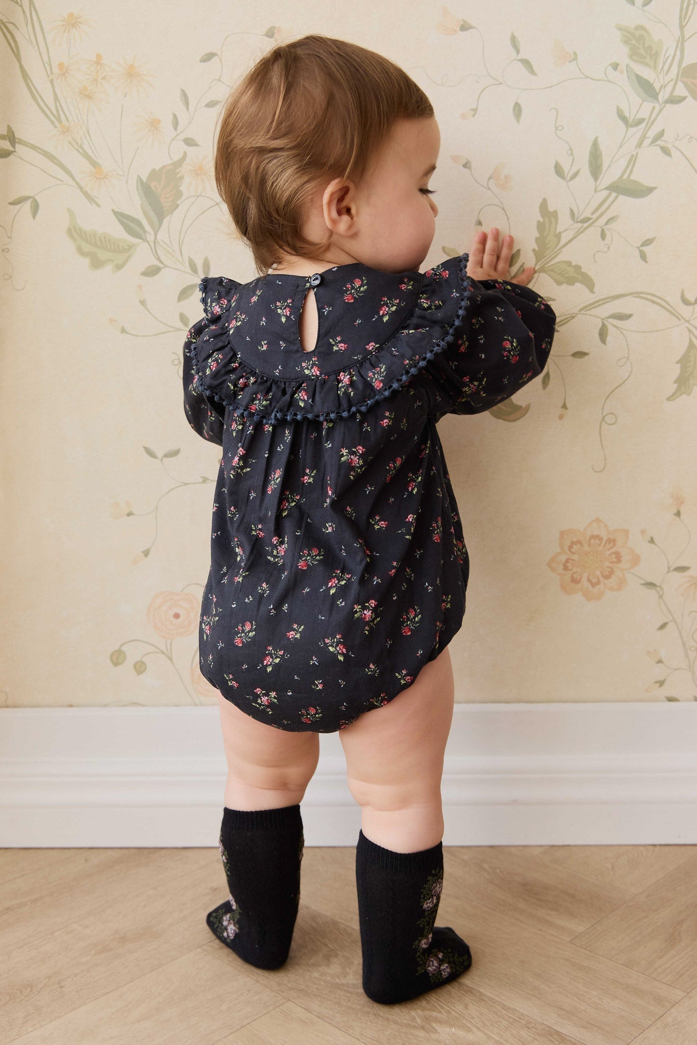 Organic Cotton Malia Playsuit - Bianca Noir