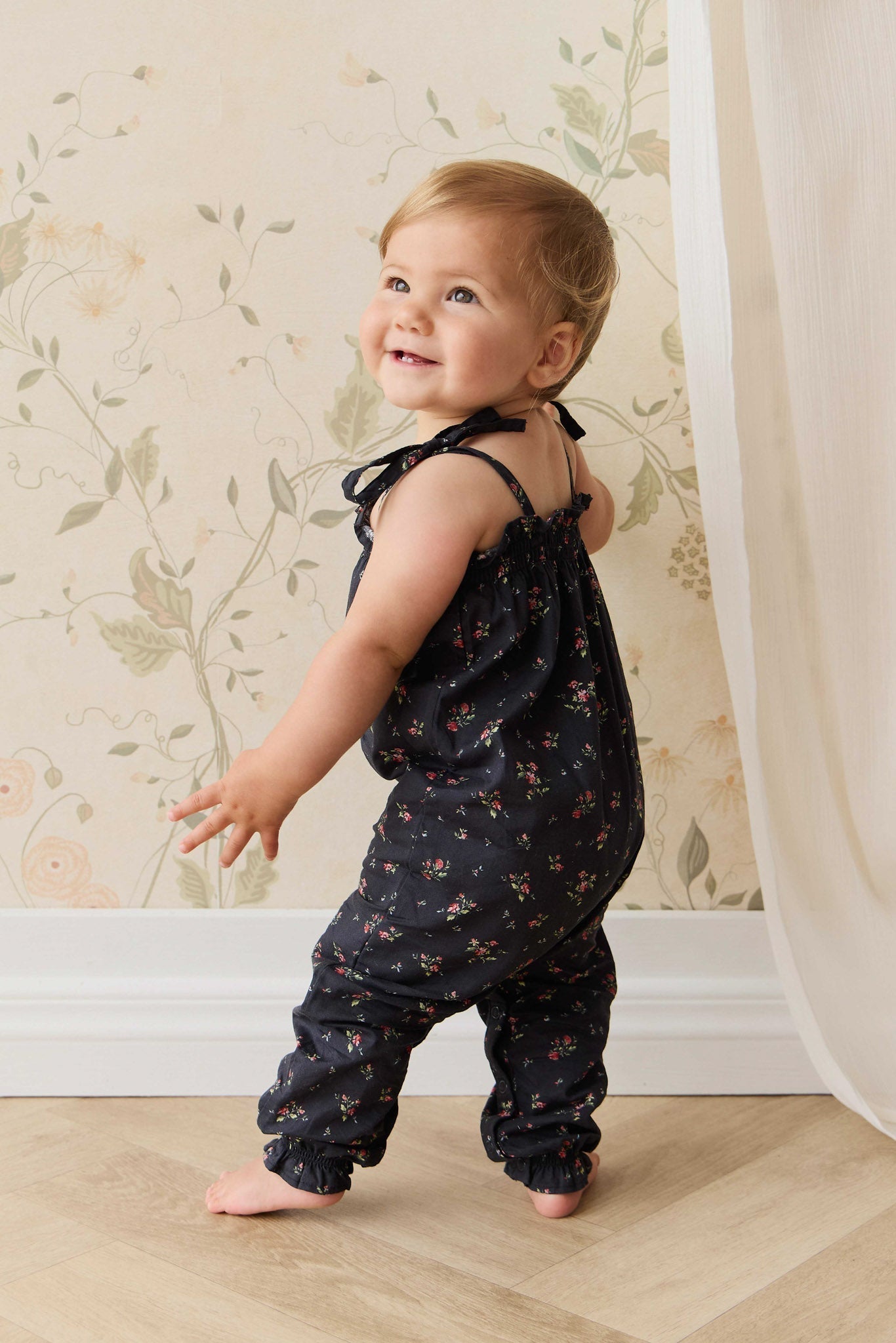 Organic Cotton Myla Jumpsuit - Bianca Noir