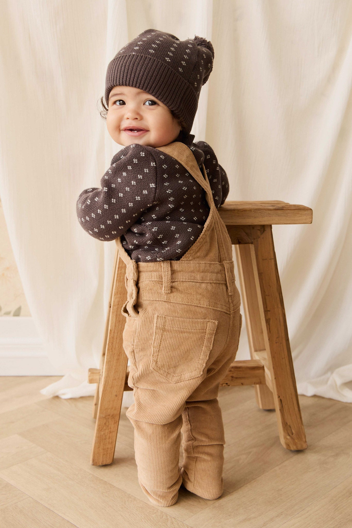 Dorian Jumper - Knitted Diamonds Coffee