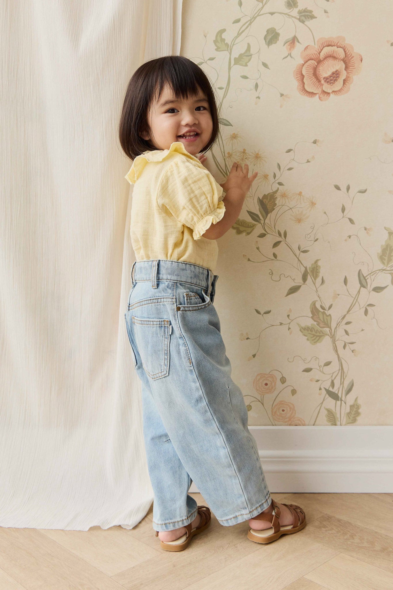 Organic Cotton Muslin Alora Top - Sunshine