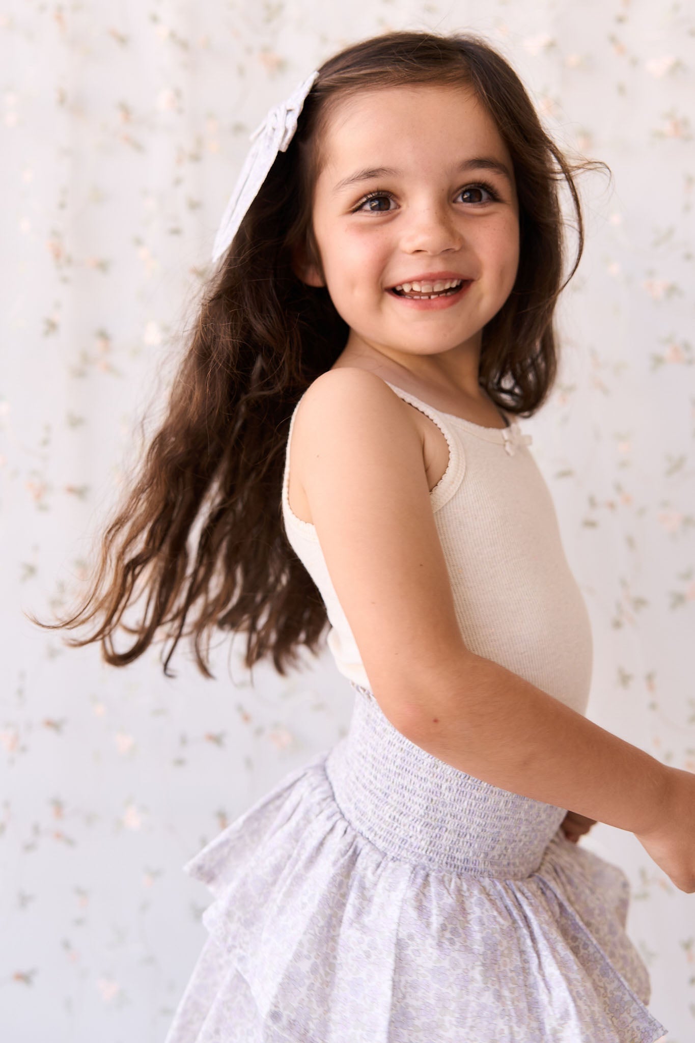Organic Cotton Samantha Skirt - Chloe Lavender