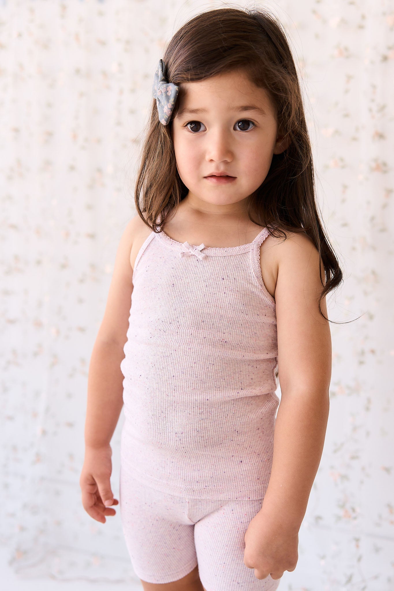 Organic Cotton Fine Rib Elisa Bike Short - Tulip Fleck