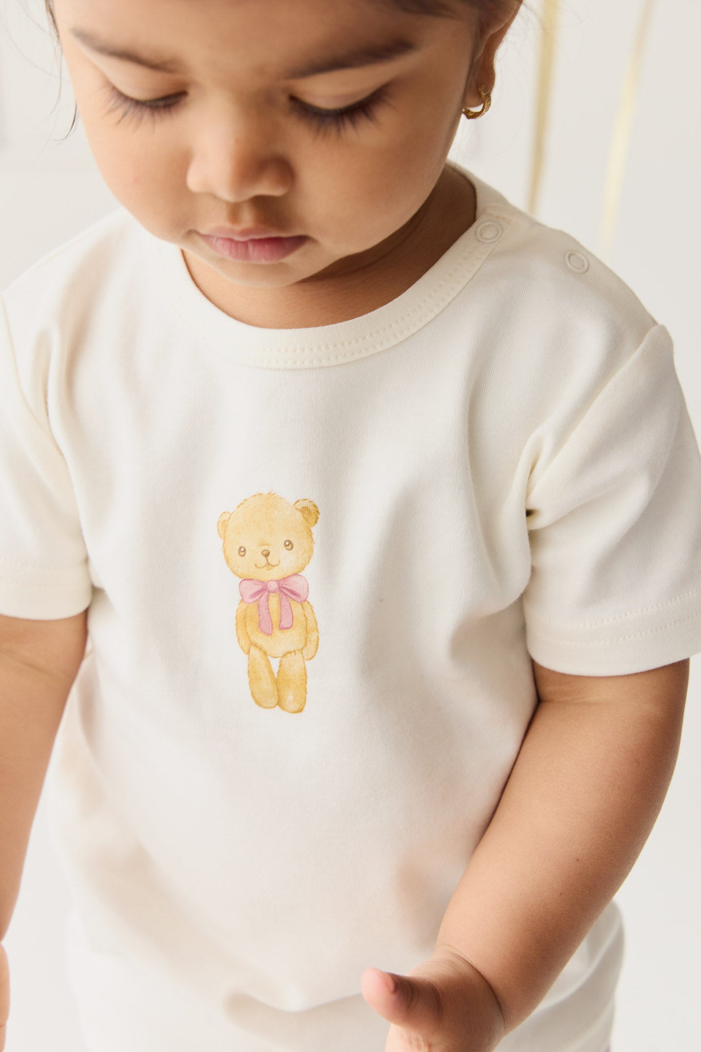 Pima Cotton Aude Tee - Cloud Little Georgie